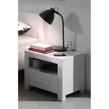 Lomadox Jugendzimmer-Set CANNES-12, (Sparset, 4-tlg), in weiß, inkl. Schreibtisch, Kleiderschrank, Bett 90x200, Nachttisch