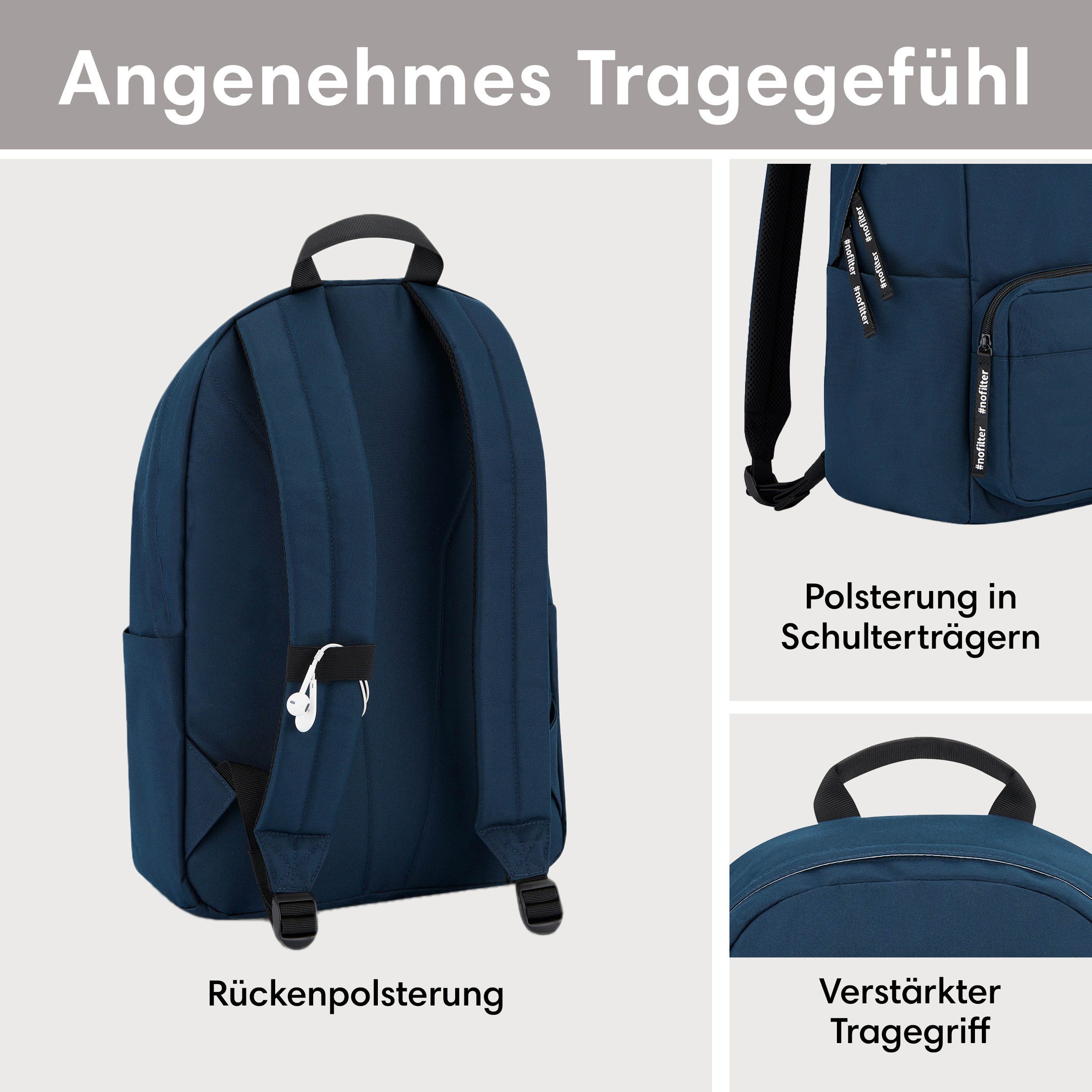 LARKSON Schulrucksack No 3 Rucksack Schule Mädchen Jungen Teenager (1-tlg), Seitentasche, Laptopfach, Wasserabweisend – Bild 5 von 5