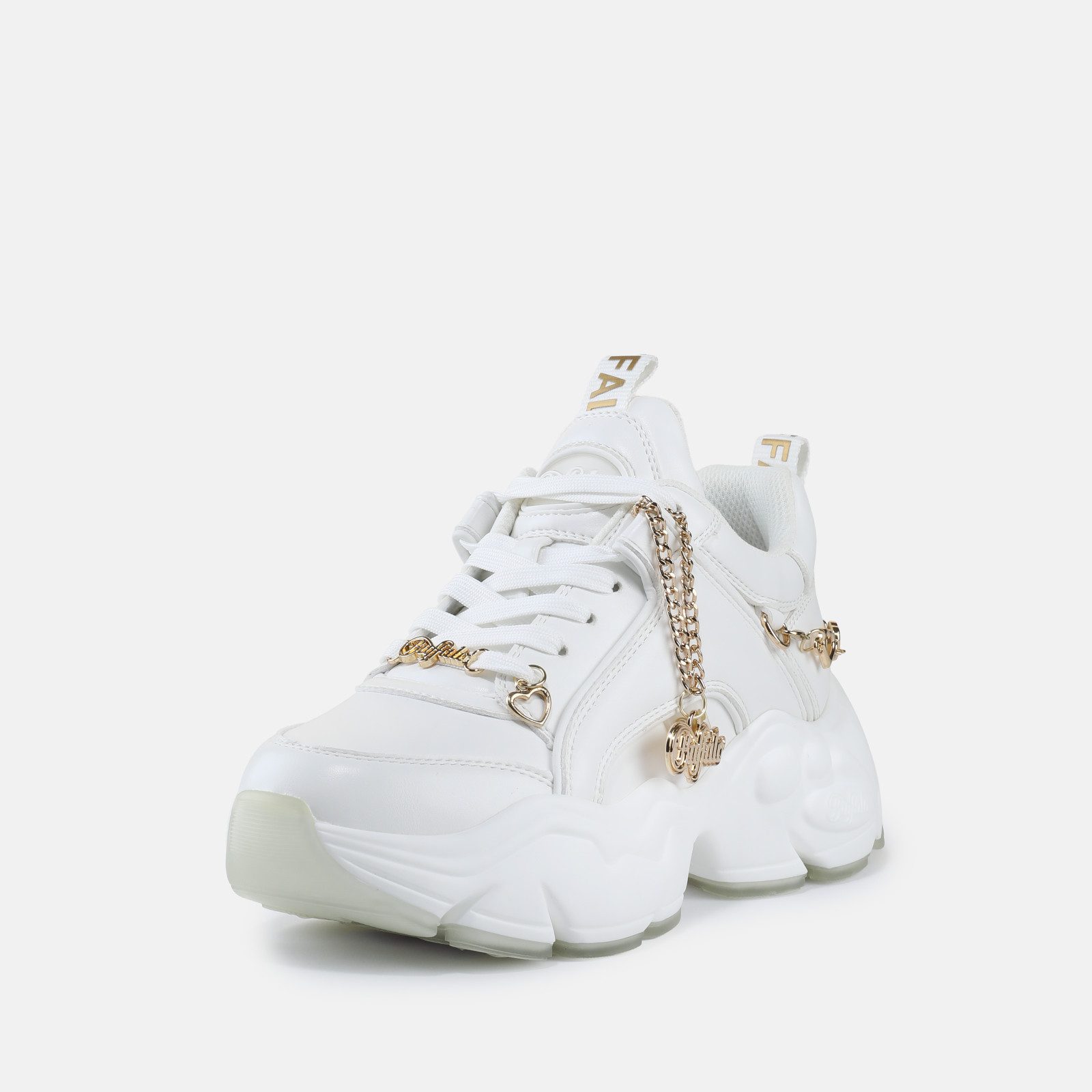 Buffalo BINARY HC Plateausneaker Chunky-Sneaker mit Zierkette und Herz-Anhänger
