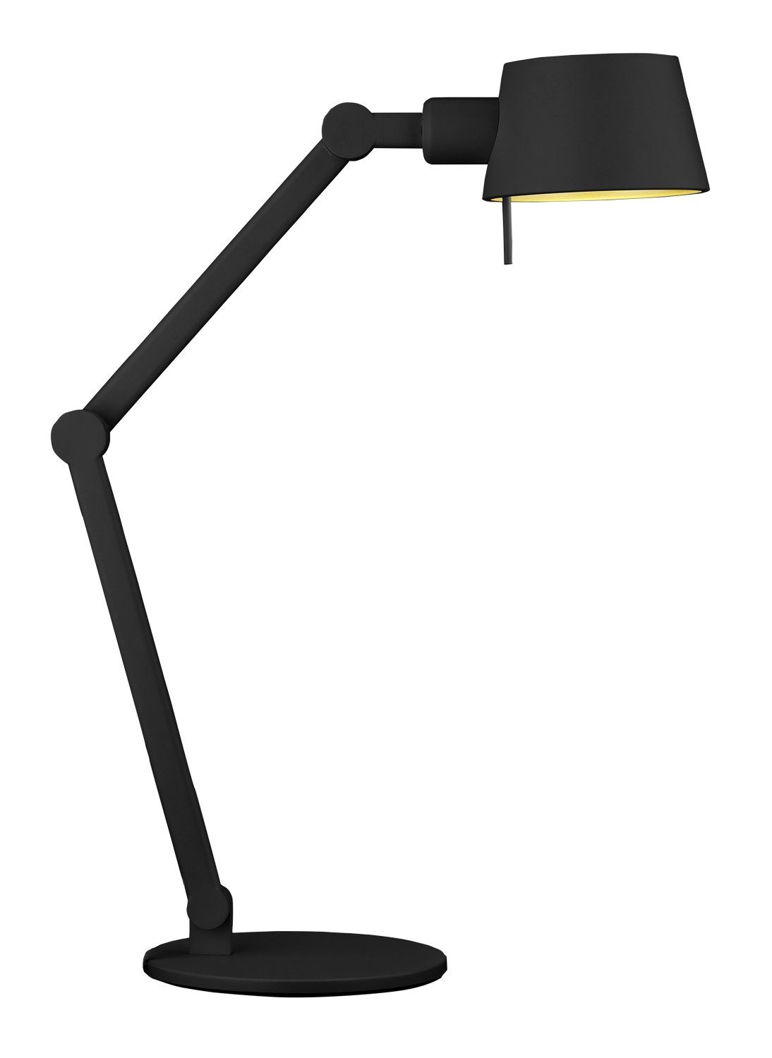 B-LEUCHTEN Tischleuchte MEDO, 1-flammig, H 39 cm, Schwarz, Metall, ohne  Leuchtmittel