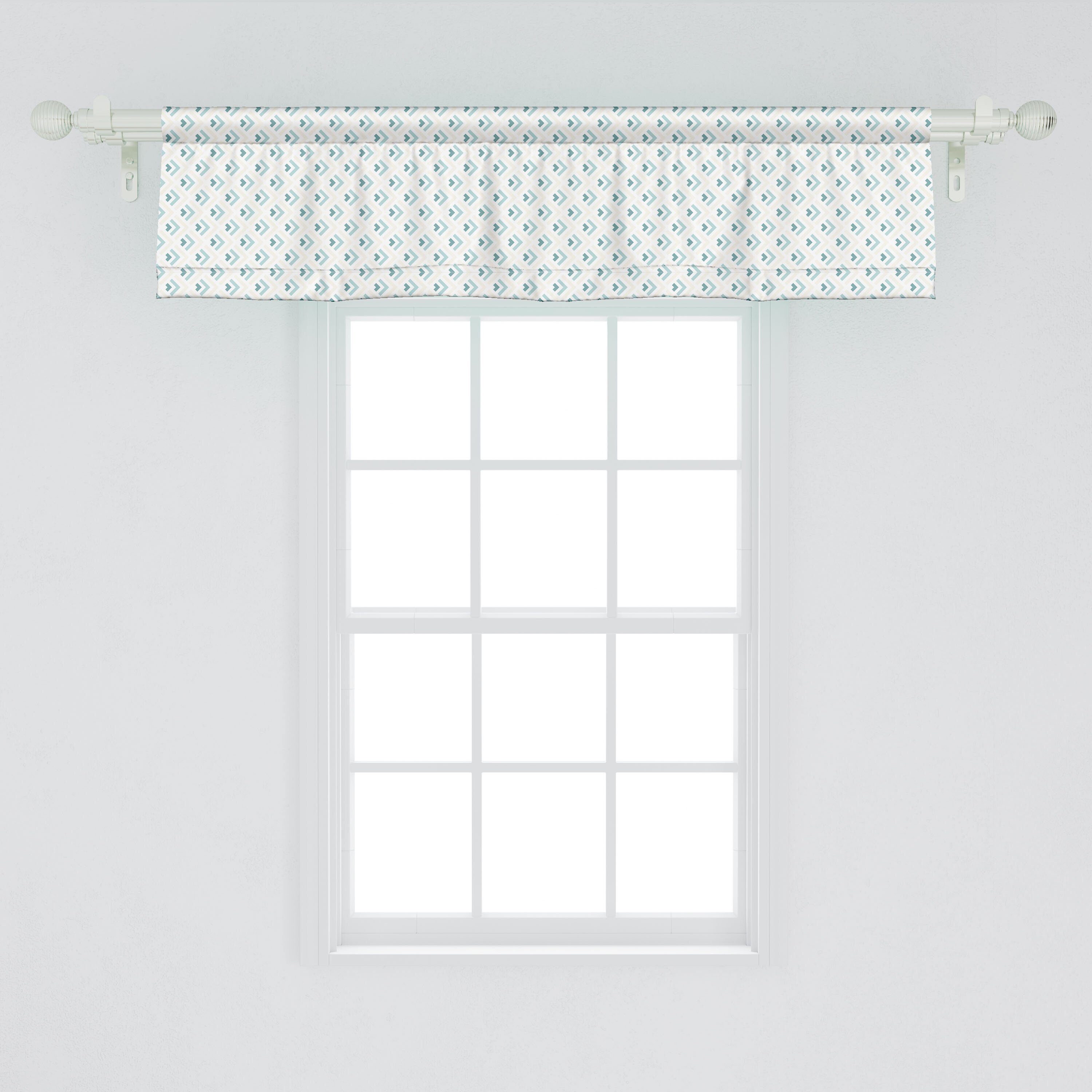 Vorhang Retro Volant Küche Minimalist Arrows Schlafzimmer mit Scheibengardine für Dekor Abakuhaus, Stangentasche, Microfaser,