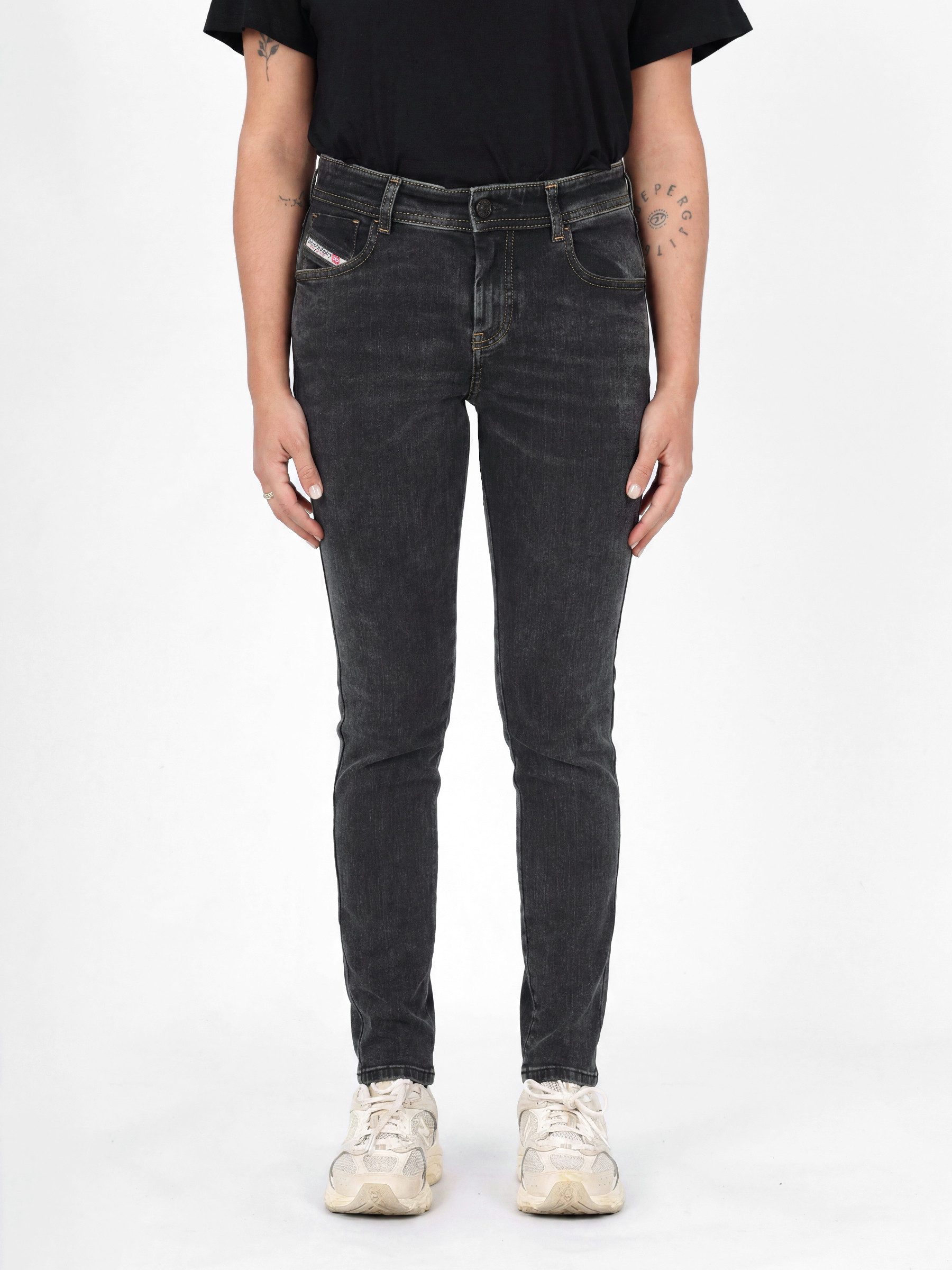 Diesel Skinny-fit-Jeans Ultraleichter Super Stretch Denim - 2017 D-Slandy Mid Waist