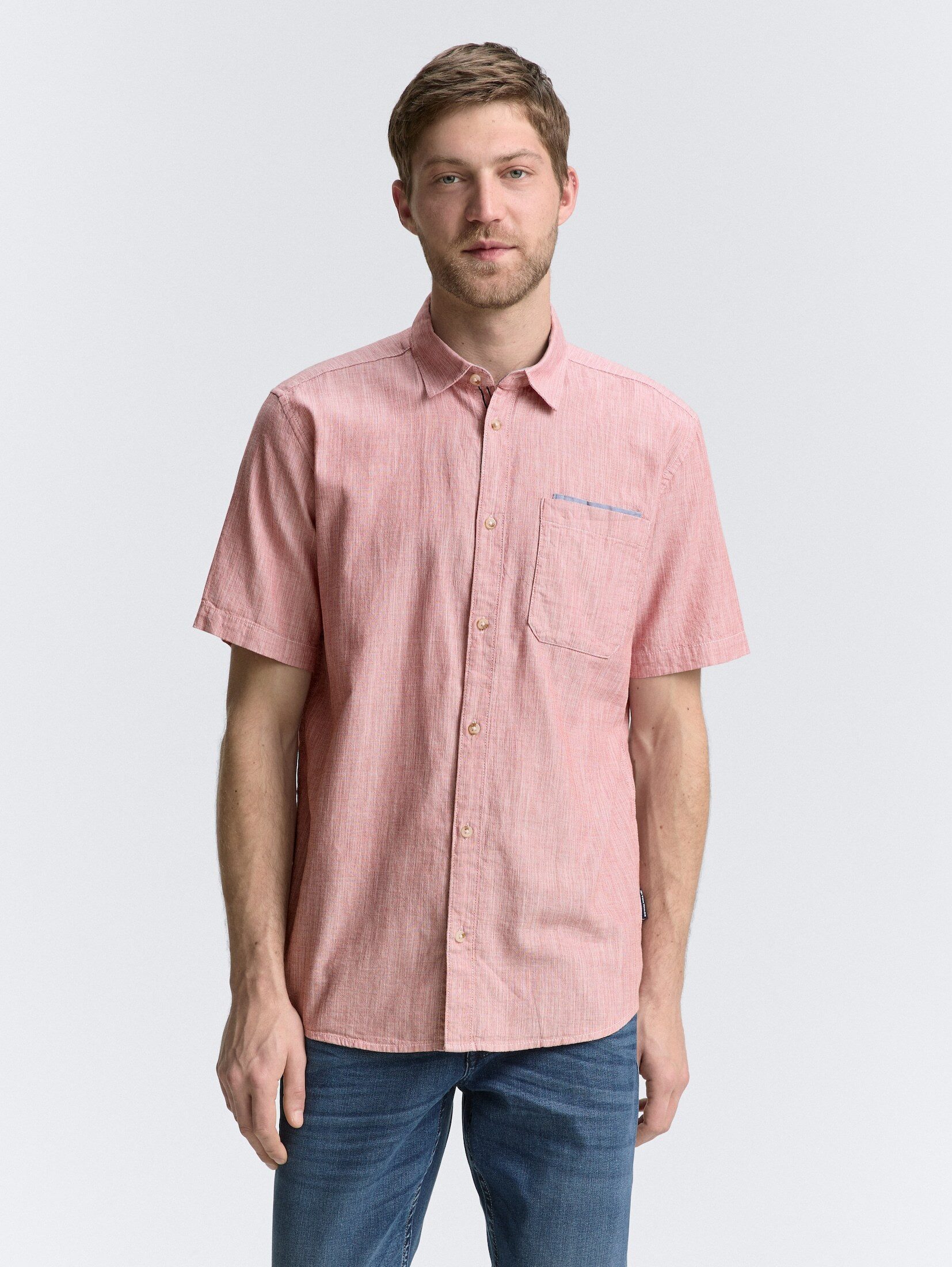TOM TAILOR Kurzarmhemd Regular Fit Kurzarmhemd günstig online kaufen