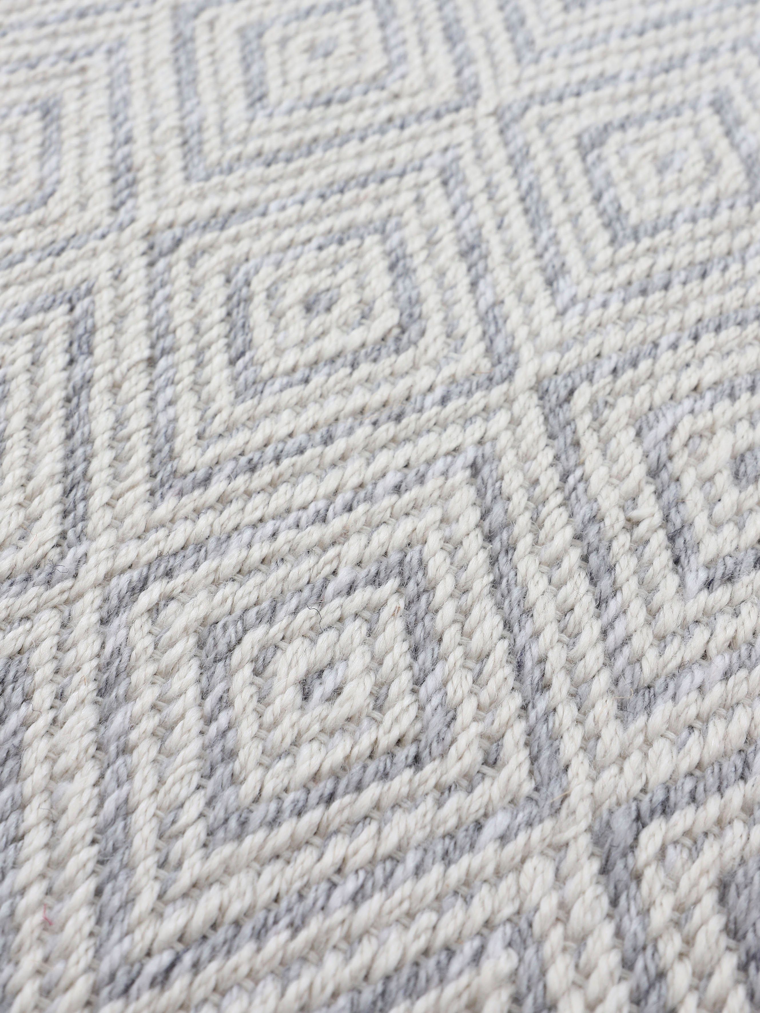 Teppich Frida 200, carpetfine, (PET), 100% grau Wendeteppich, recyceltem Material 7 Höhe: Optik mm, Sisal rechteckig, Flachgewebe