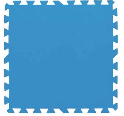 Bestway Pool-Bodenschutzfliese Flowclear Pool-Bodenschutzfliesen-Set, 8 Stück á 50 x 50 cm, blau