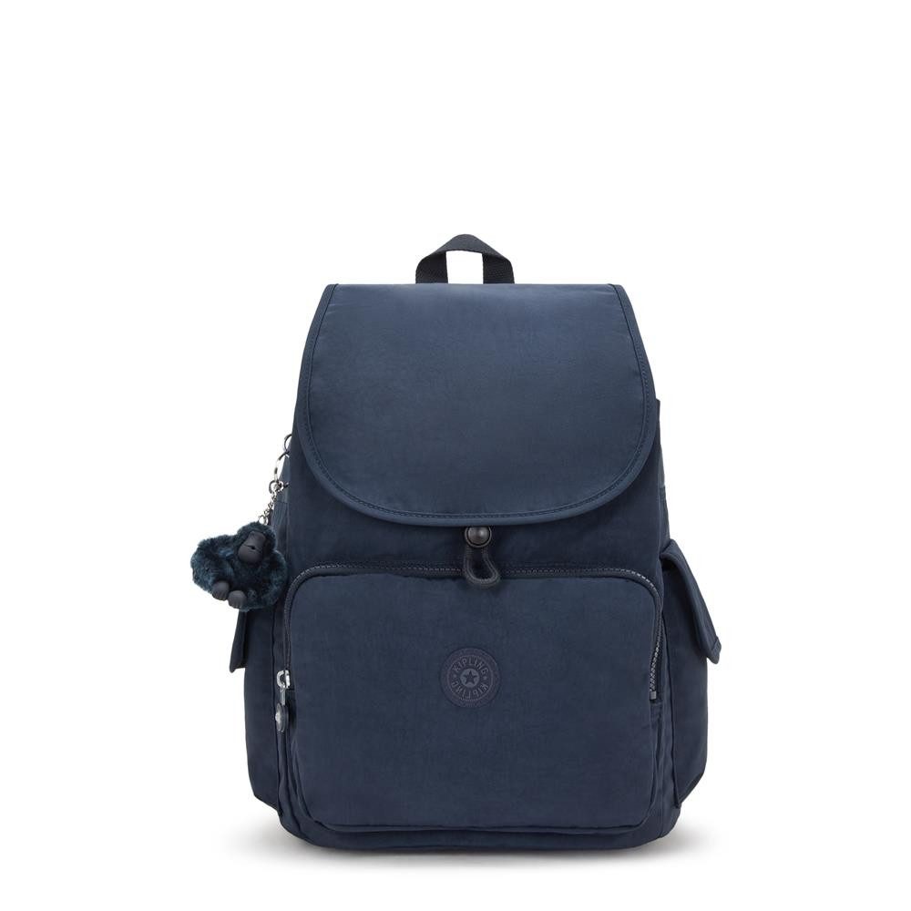 KIPLING Cityrucksack CITY PACK M, Mittelgroßer Rucksack, Blue Bleu 2 (blau), 16L, Stylisch & Kompakt