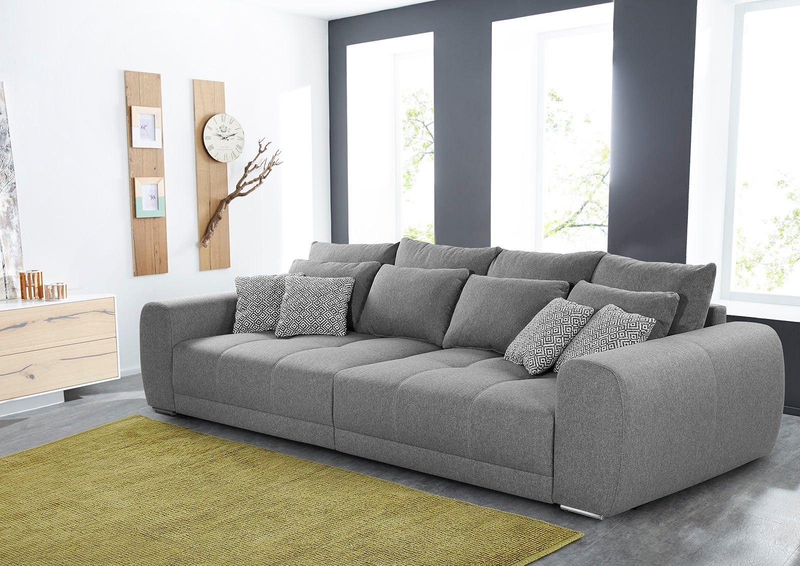 Jockenhöfer Gruppe Big-Sofa Moldau, Inklusive loser Rücken- und Zierkissen günstig online kaufen