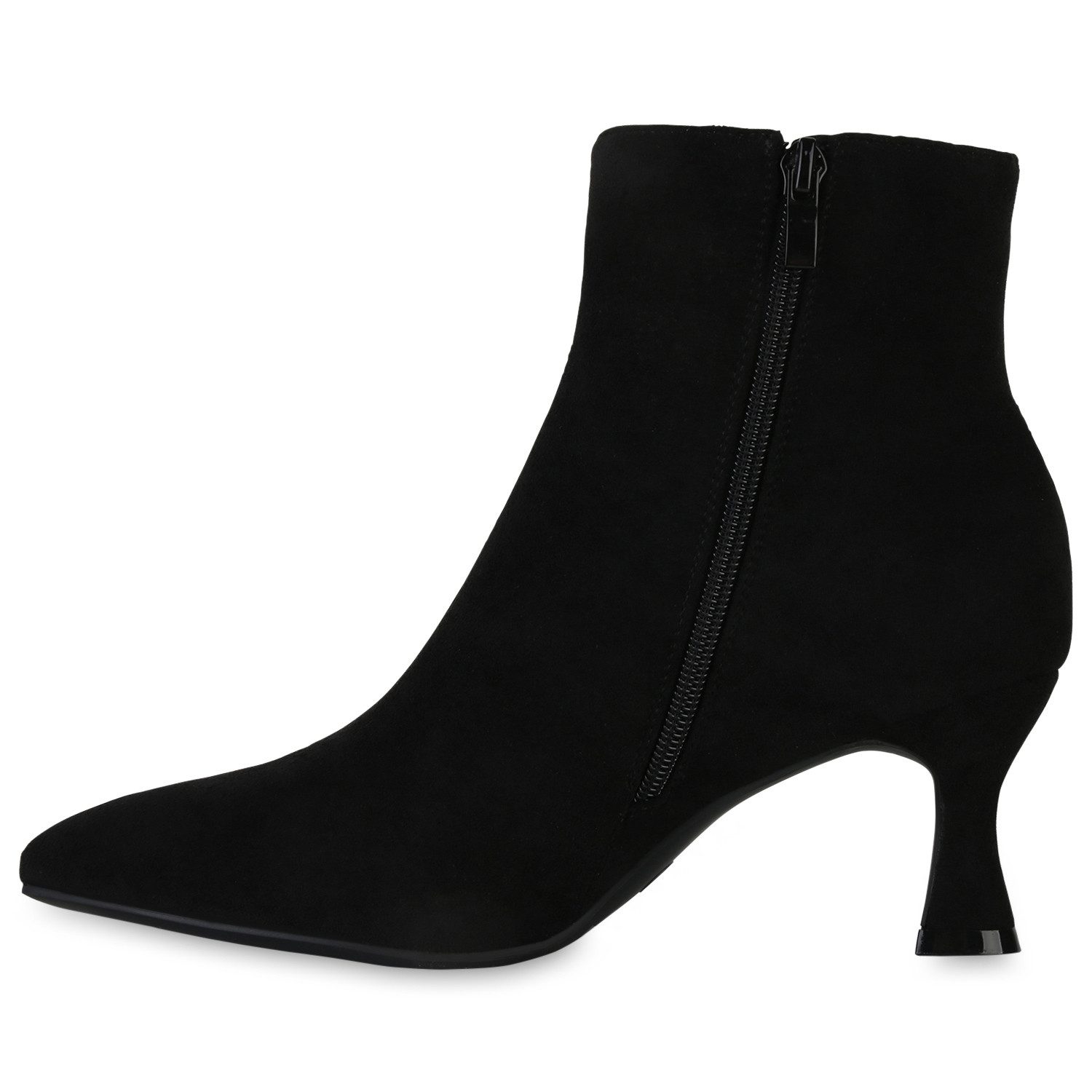 VAN HILL 840599 Stiefelette Damen Klassische Stiefeletten Stiletto Spitze B günstig online kaufen