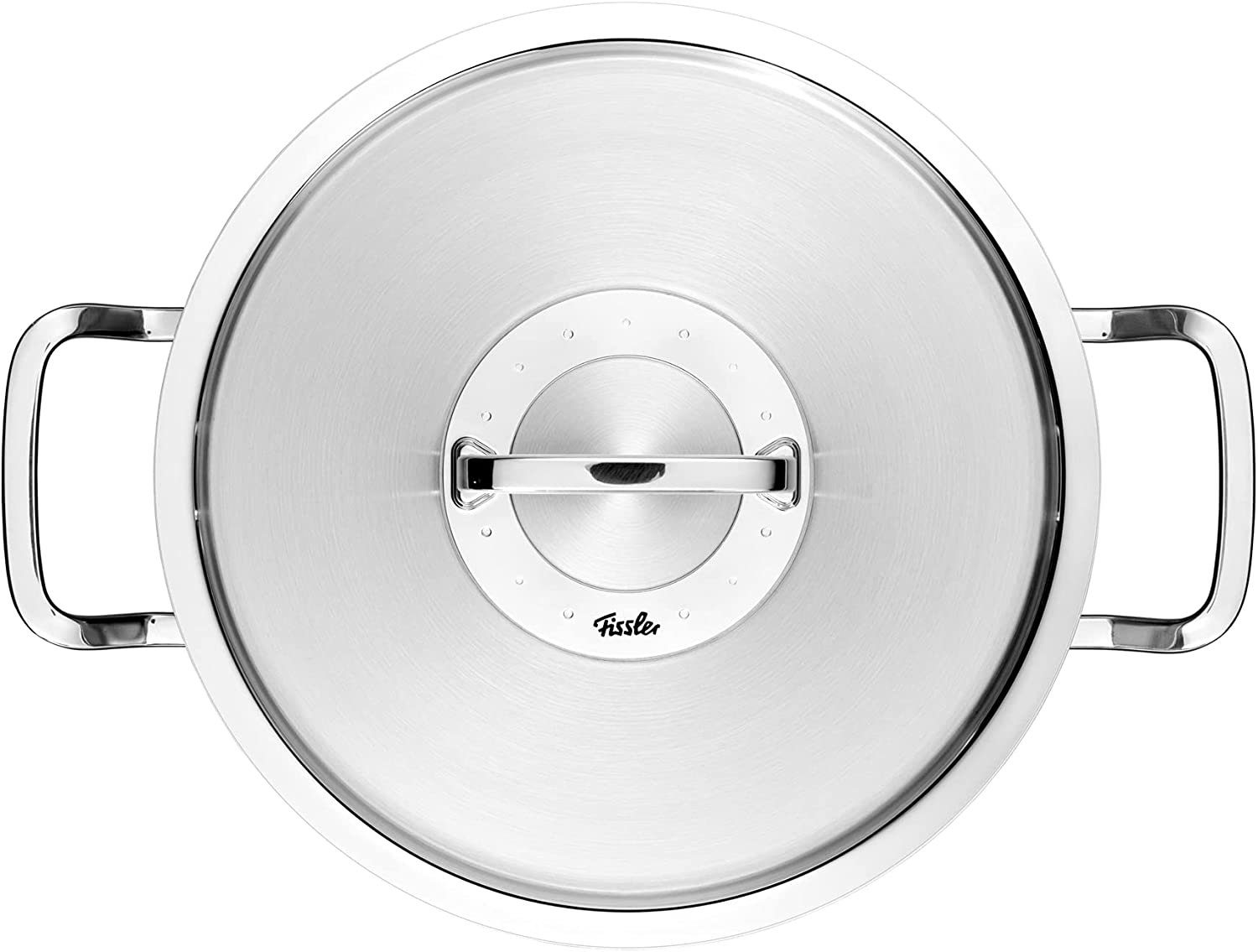 Fissler Kochtopf ORIGINAL-PROFI COLLECTION® hoher Kochtopf, Edelstahl 18/10 (2-tlg), mit breitem Schüttrand, Kaltmetallgriffen. Made in Germany – Bild 4 von 5