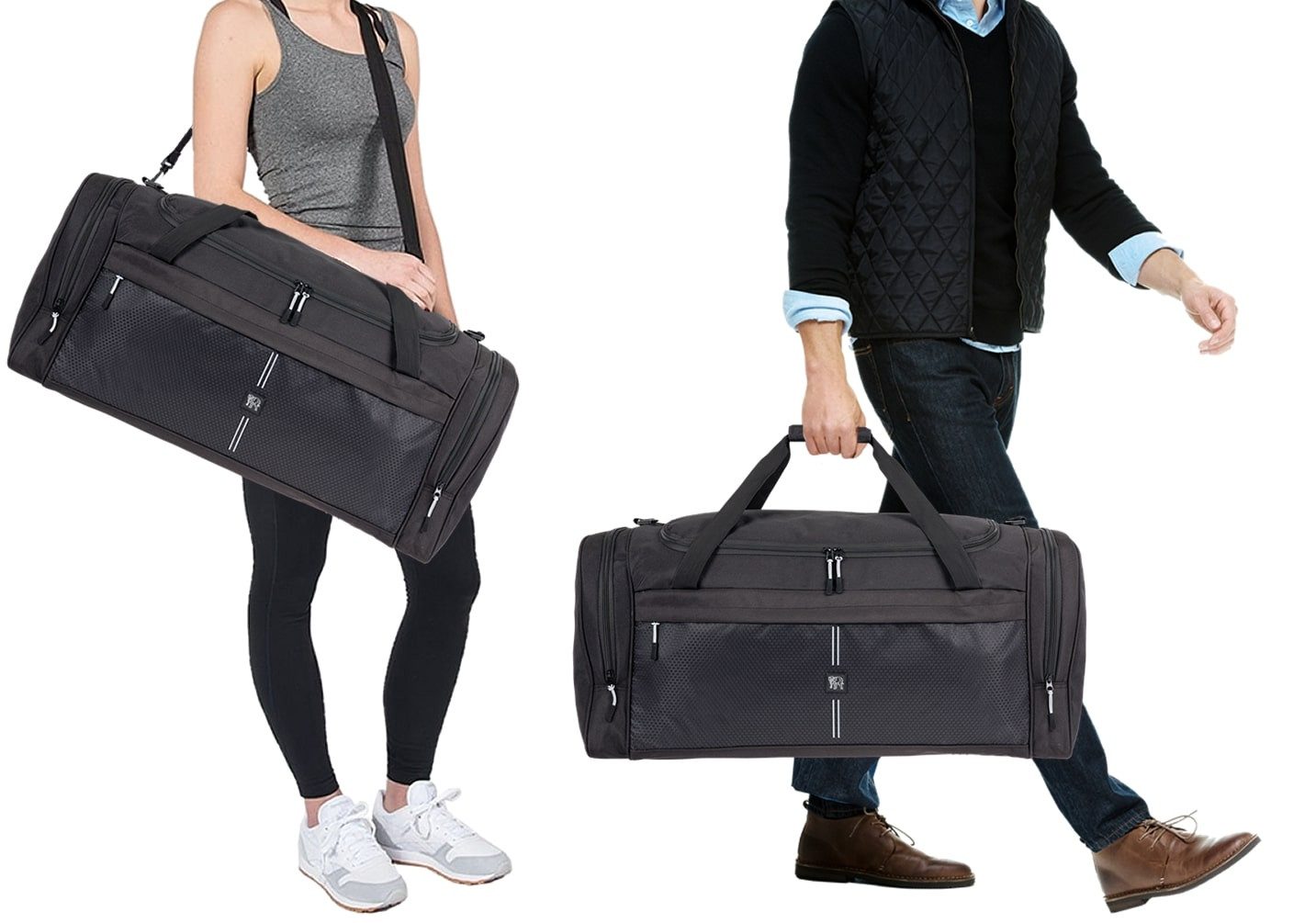 ELEPHANT Extra Large Sports Bag, Sauna Bag, Travel Bag Maxi XL 70 cm, 65 Liter Gym Bag, Football Bag XXL + Water Bottle