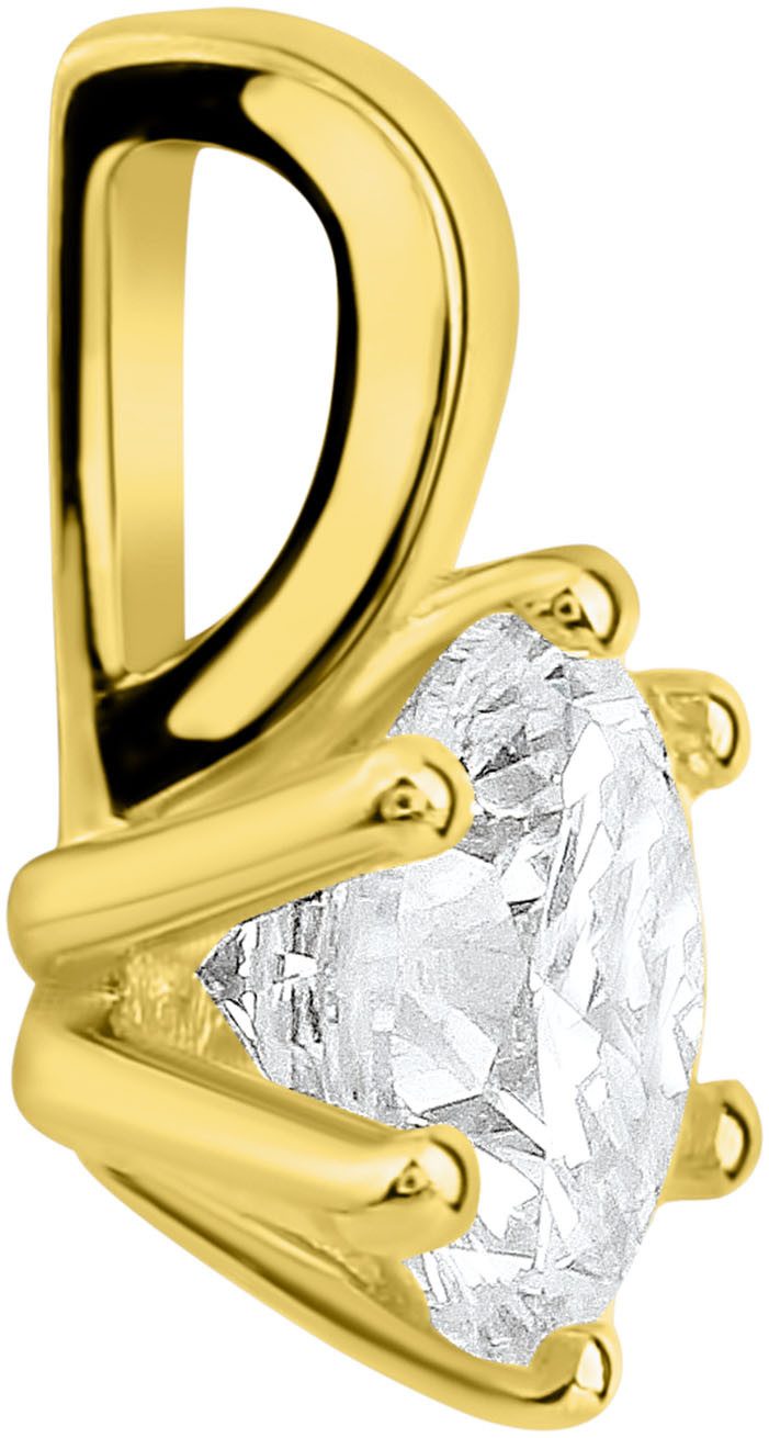Firetti Kettenanhänger Schmuck Geschenk Gold 375 Halsschmuck Anhänger Solitär, mit Zirkonia (synth) – Bild 2 von 3