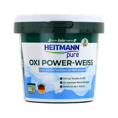 HEITMANN Heitmann pure Oxi Power-Weiss 500g - Flecklöser mit Weiß-Booster (1er Vollwaschmittel