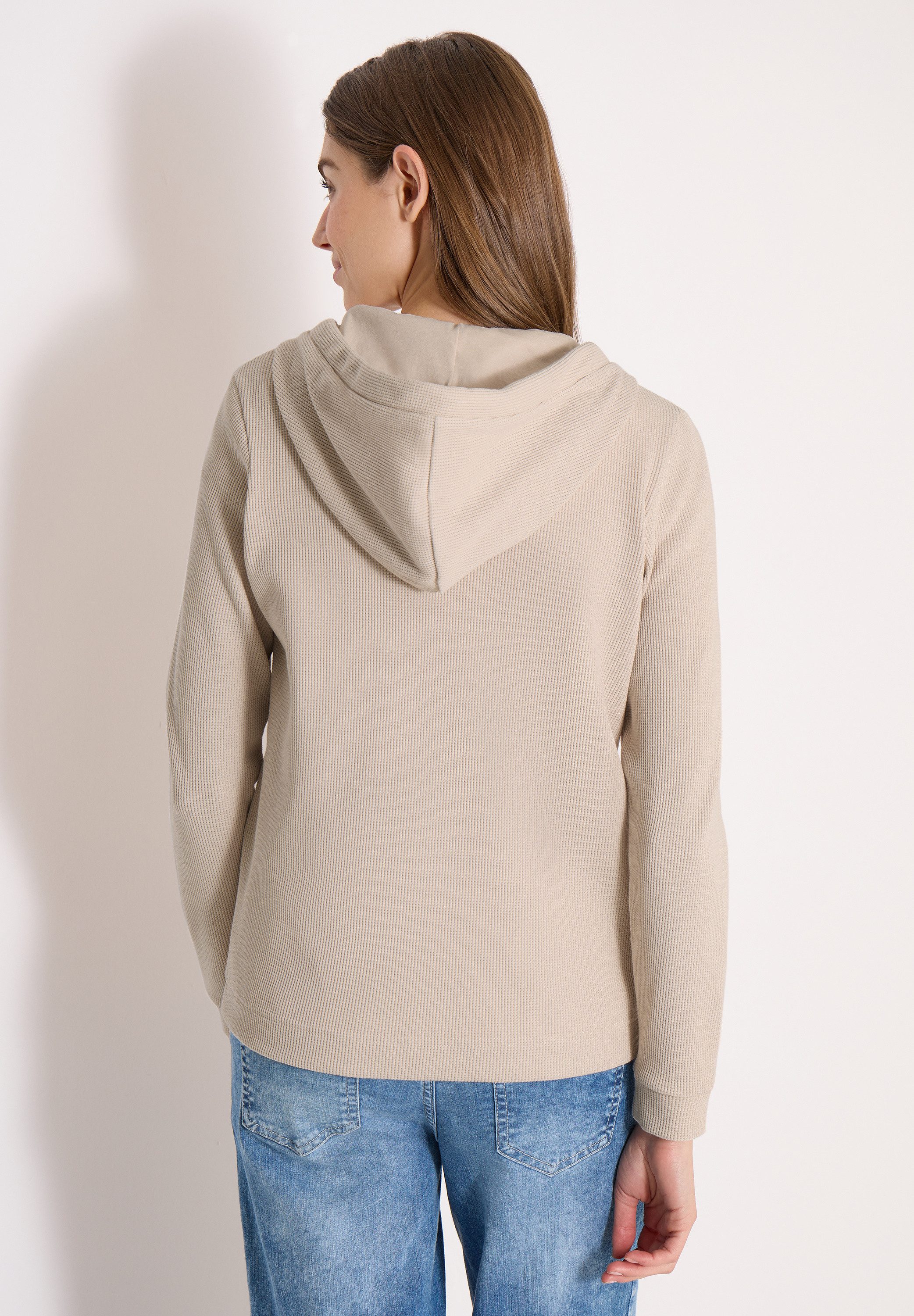 CECIL Cardigan mit Kapuze