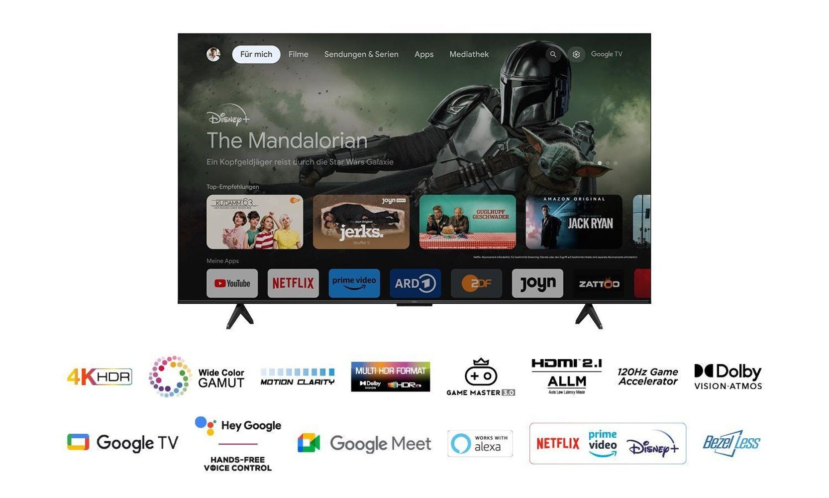TCL 75P79BX1 LED-Fernseher (75 Zoll, 4K Ultra HD)