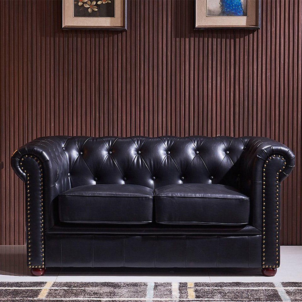 JVmoebel Sofa Made Chesterfield Design, in Couch Wohnzimmer Sofagarnitur Europe Polster 3+2+1