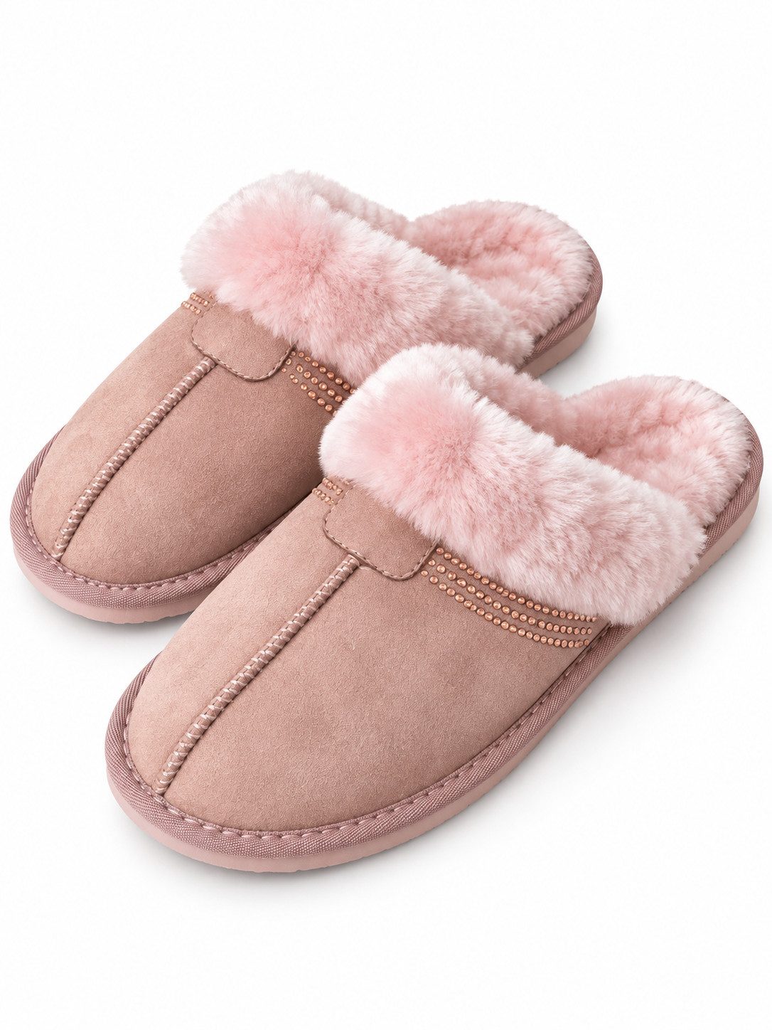 GOLDEN Damen Herren Komfort Memory Foam Hausschuhe Damen Plüsch Fleece Plüsch Hausschuhe