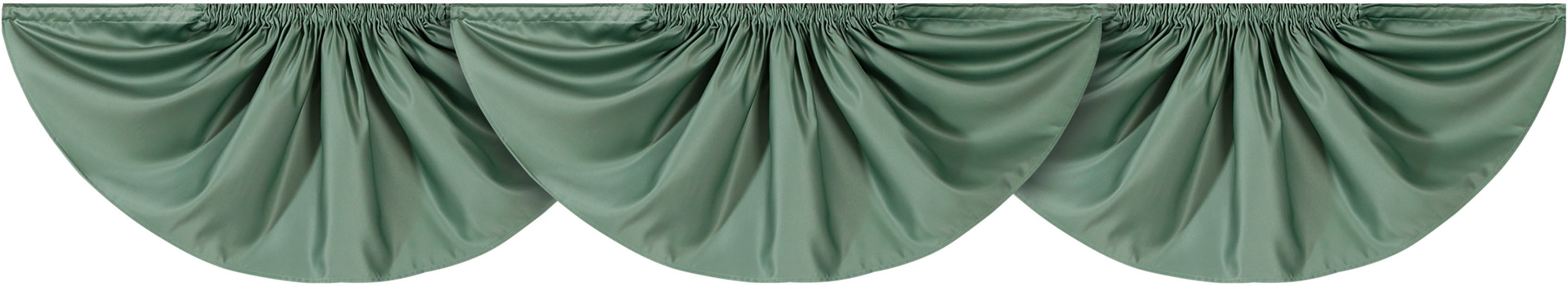 Weckbrodt Mittelbogen Nicoletta (1 St), Kräuselband, blickdicht, Querbehang, Gardine, Store, blickdicht