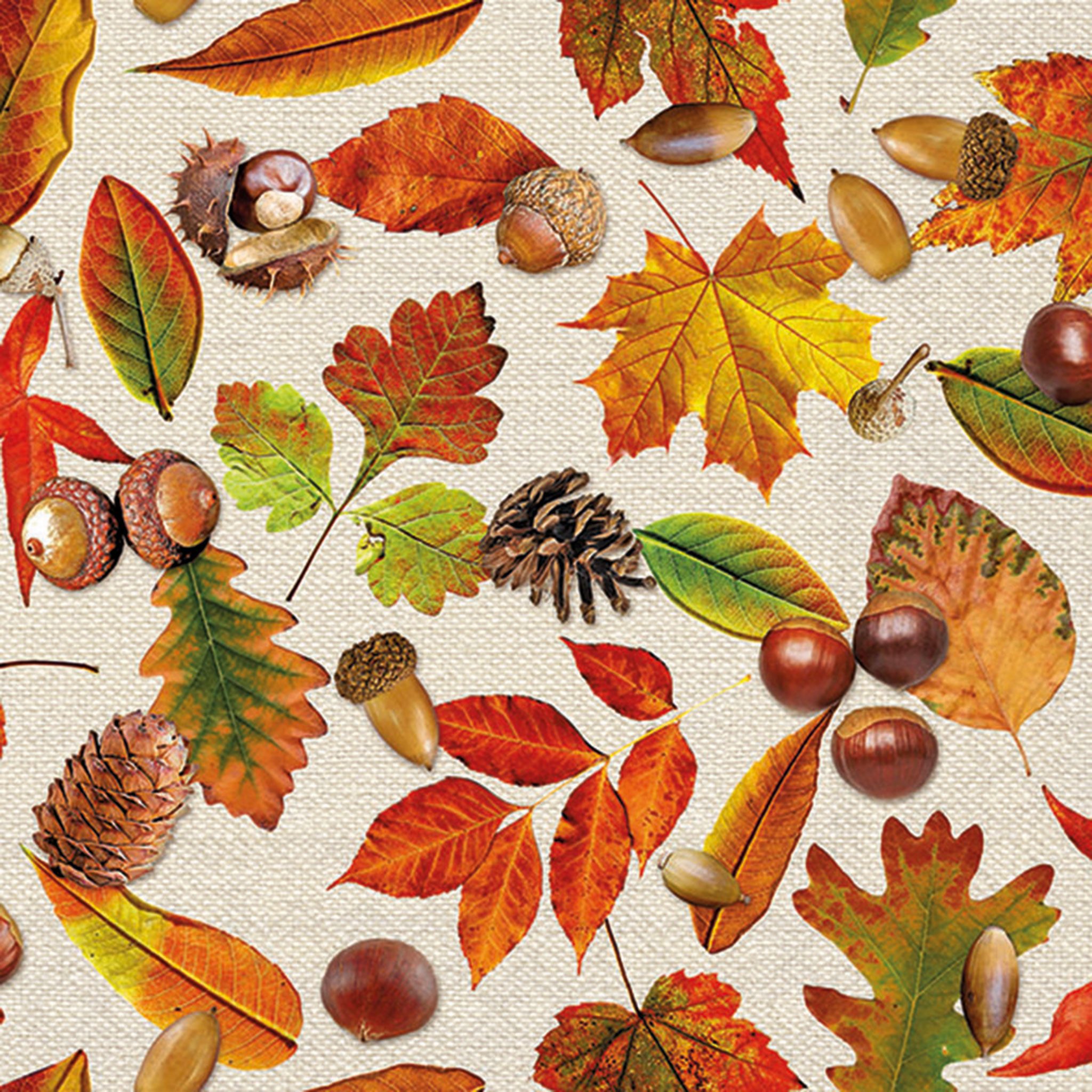 Ambiente Luxury Paper Products Papierserviette, Servietten Papier 33x33cm 3-lagig mit Herbstzeit Motiv 20 Stück