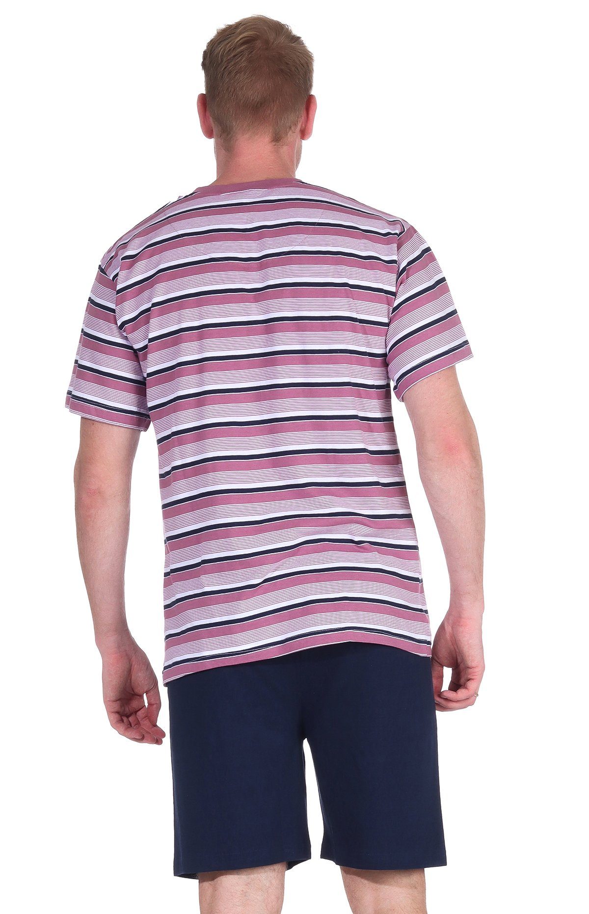 Moonline Shorty Herren Pyjama kurzer Schlafanzug günstig online kaufen