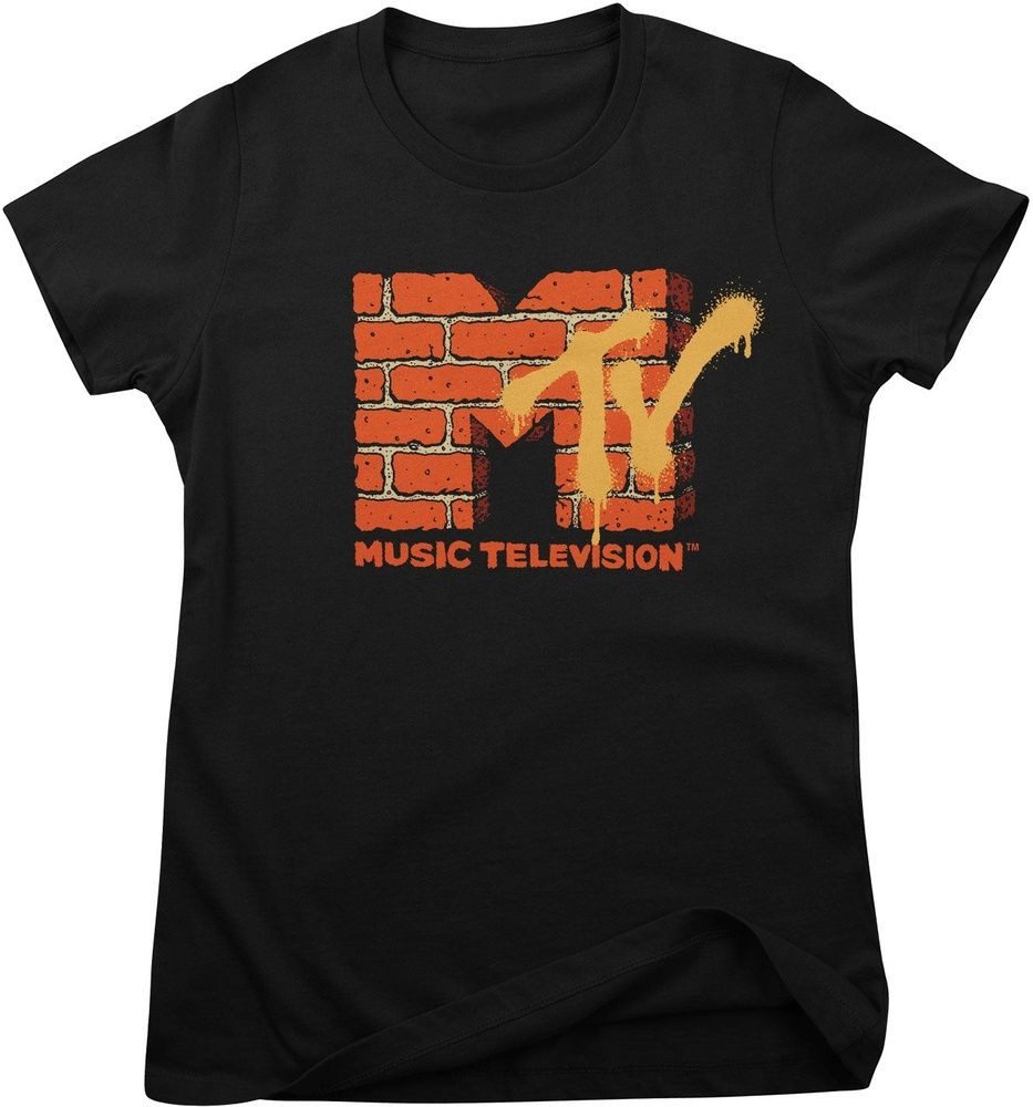 MTV T-Shirt MTV Bricks Logo Girly Tee