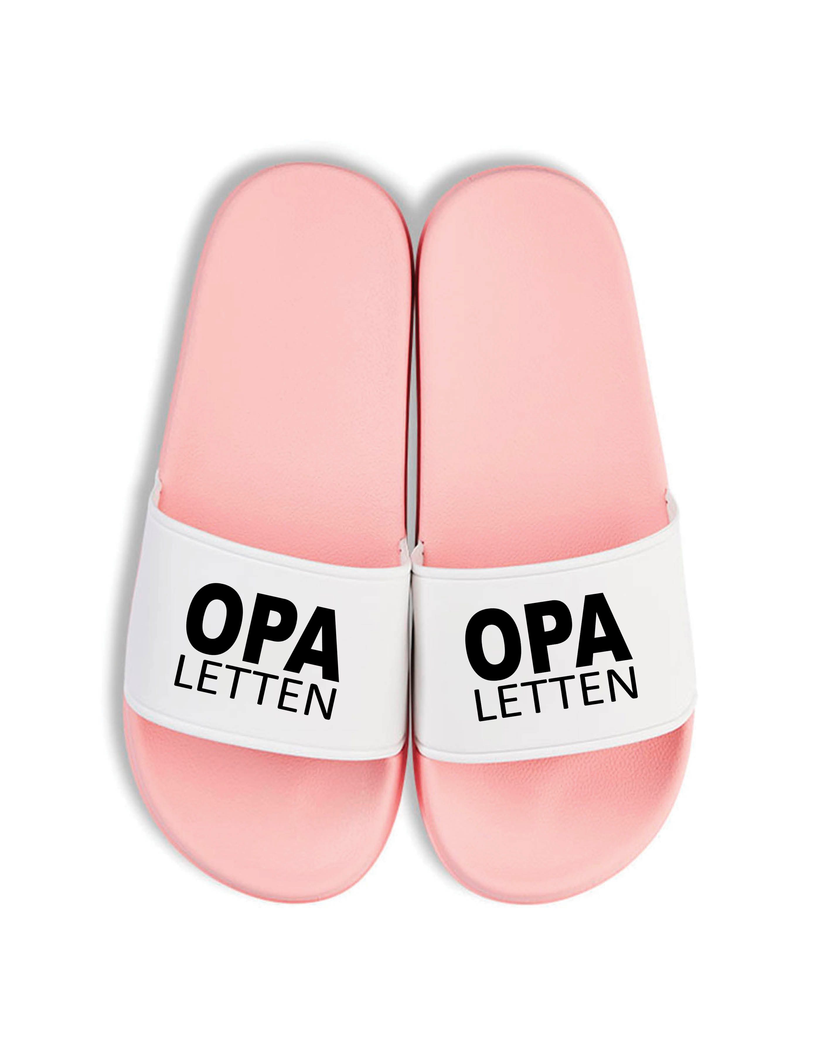 Youth Designz Herren Badelatschen "Opa Letten" Fun-Print lustig Geschenk Statement Badeschuh mit witzigen Aufdruck für Männer