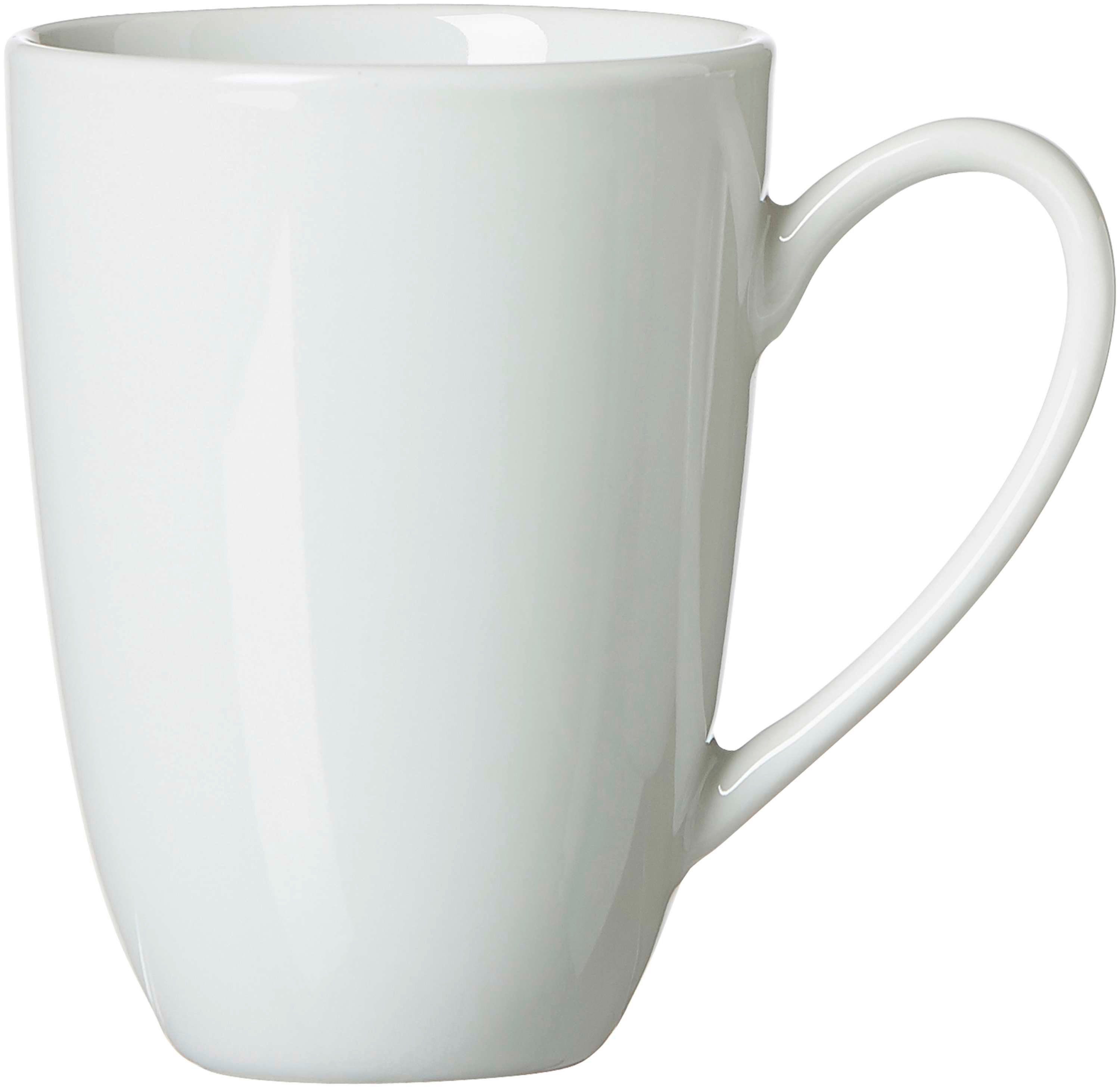 Ritzenhoff & Breker Tasse Porzellan Latte Macchiato Obertasse Bianco weiß 330 ml, Porzellan