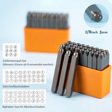 Amissz Stempel Schmuck aus Metall Stempel-Set Werkzeug für DIY