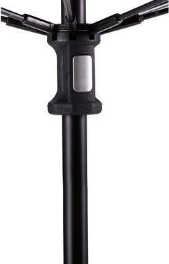 EuroSCHIRM® Stockregenschirm Swing handsfree, schwarz, handfrei tragbar