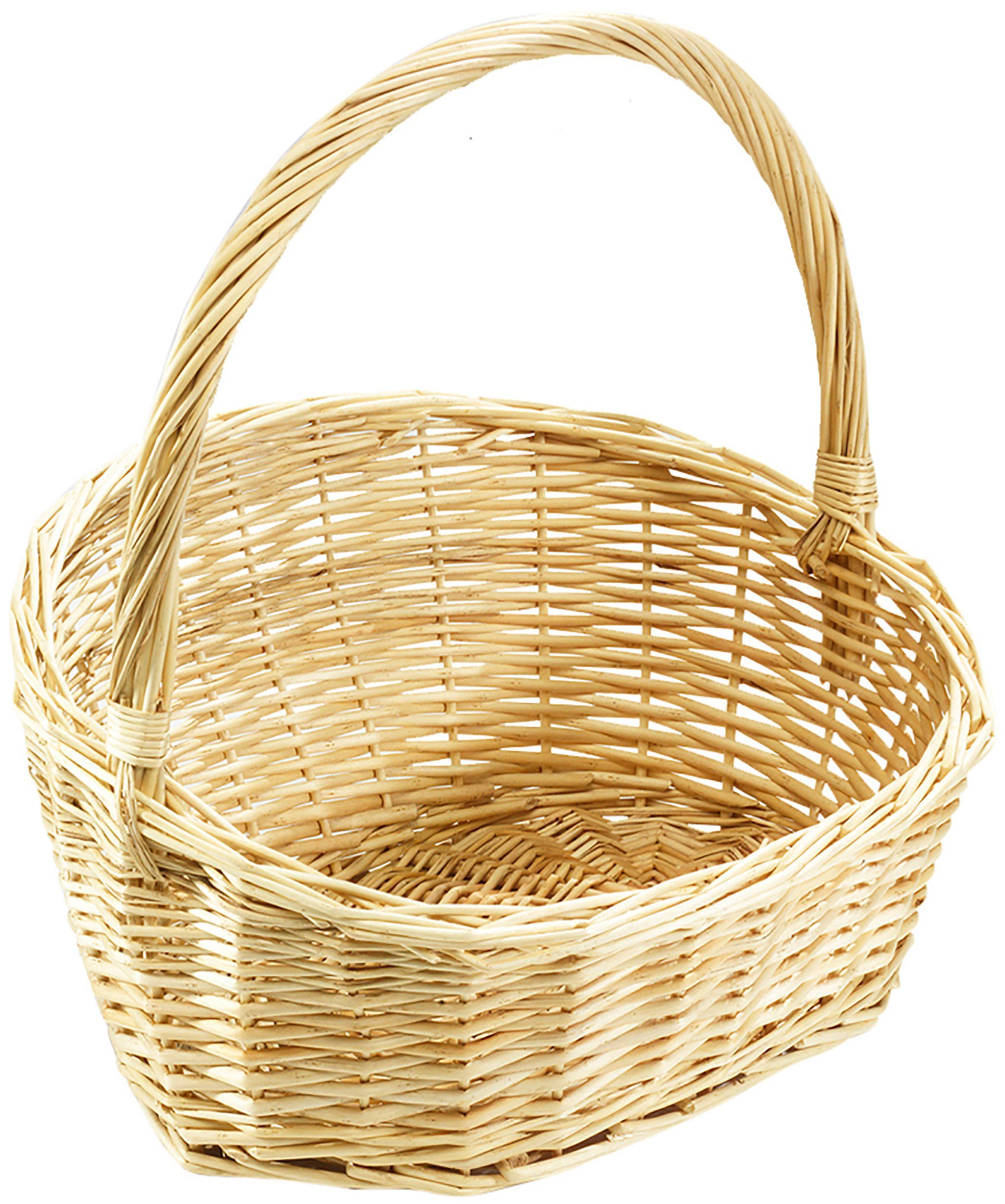 Dekokorb Geschenkkorb Präsentkorb natur Weide 42x35x13cm