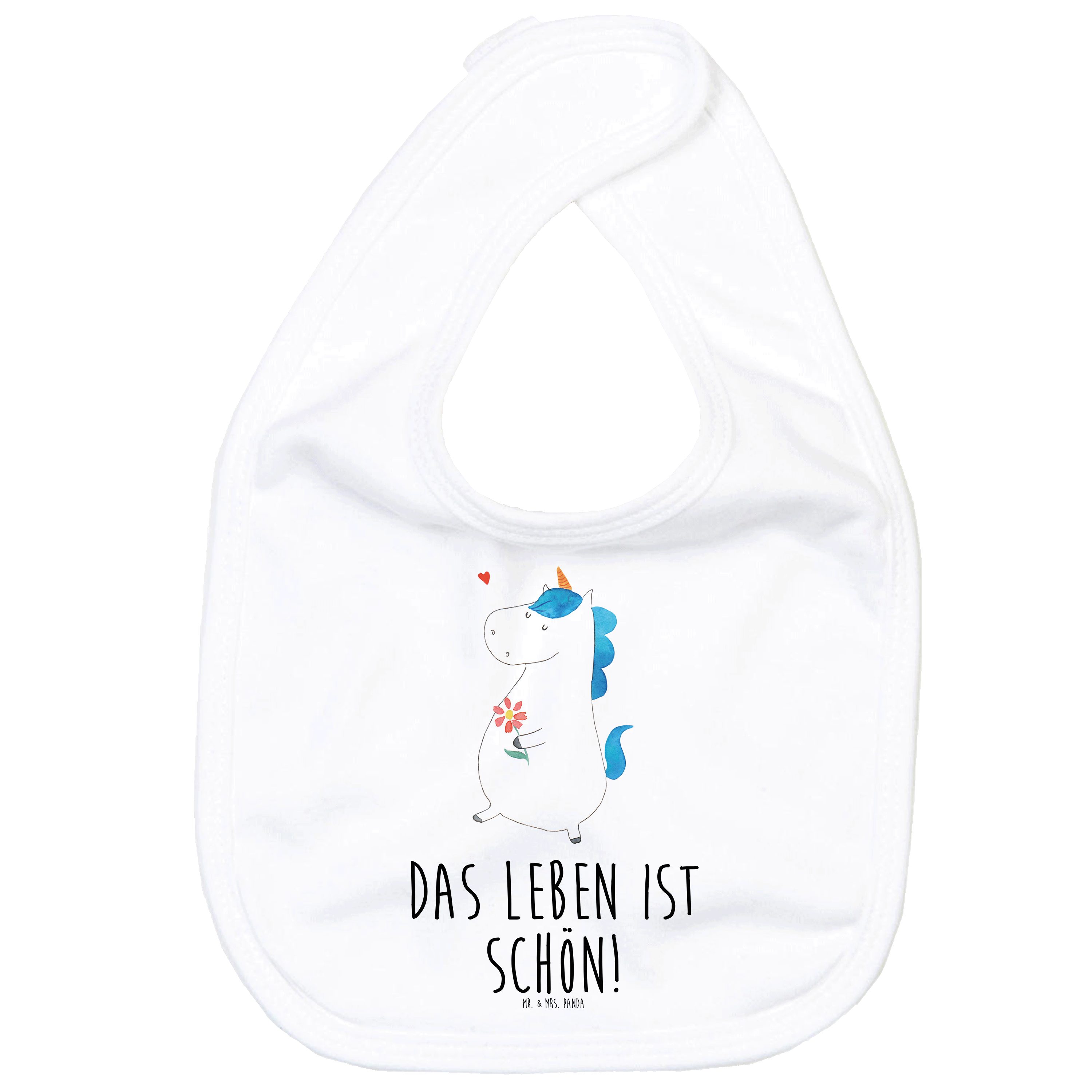 Tragetuch Einhorn Spaziergang - Weiß - Geschenk, Baby Spucktuch, Spucktuch, Ein