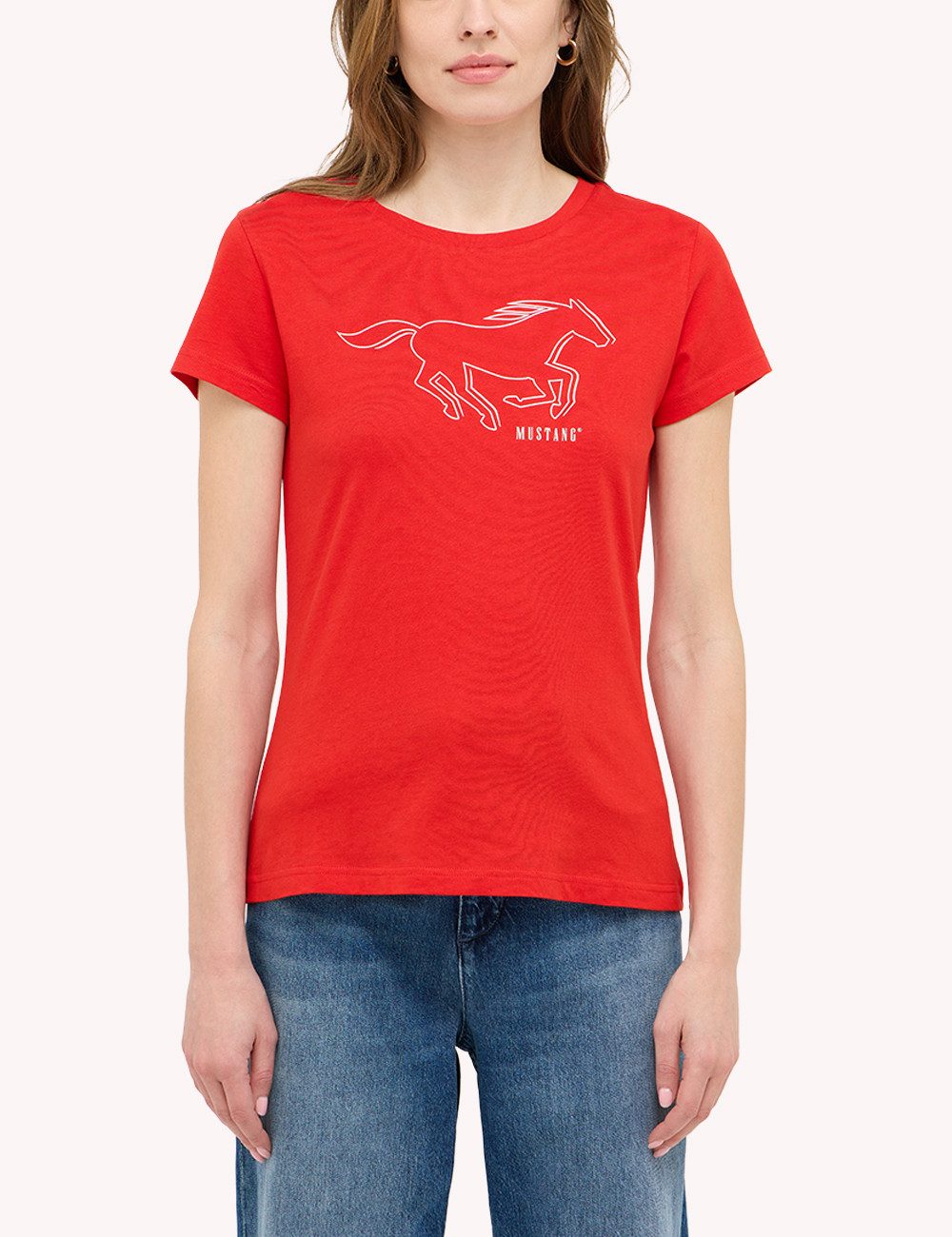 MUSTANG Kurzarmshirt Damen Style Loa günstig online kaufen
