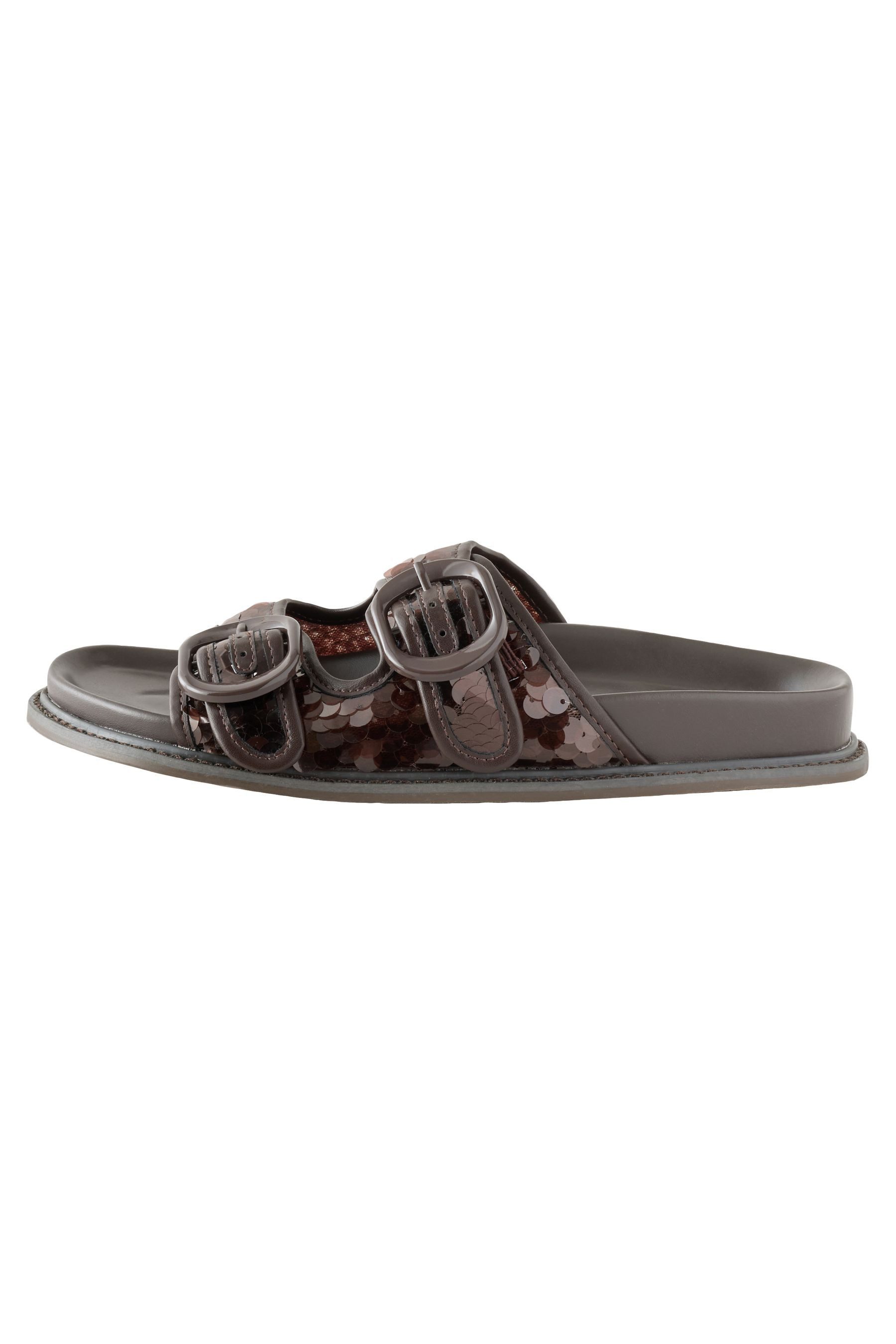 Next Forever Comfort® Sandalen mit Fußbett Pailletten Sandale