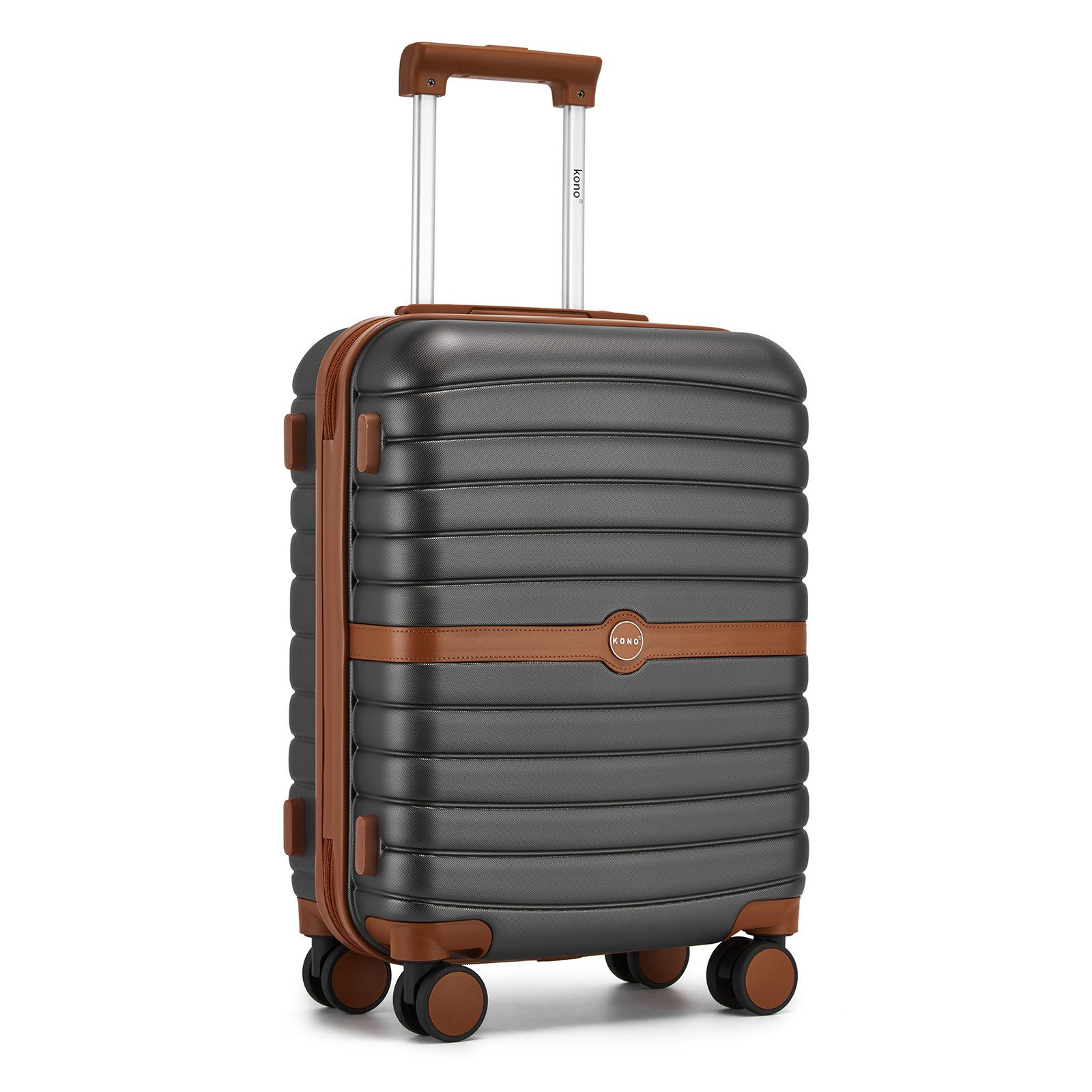 KONO Handgepäckkoffer Koffer Trolley ABS+PC Hartschalenkoffer günstig online kaufen