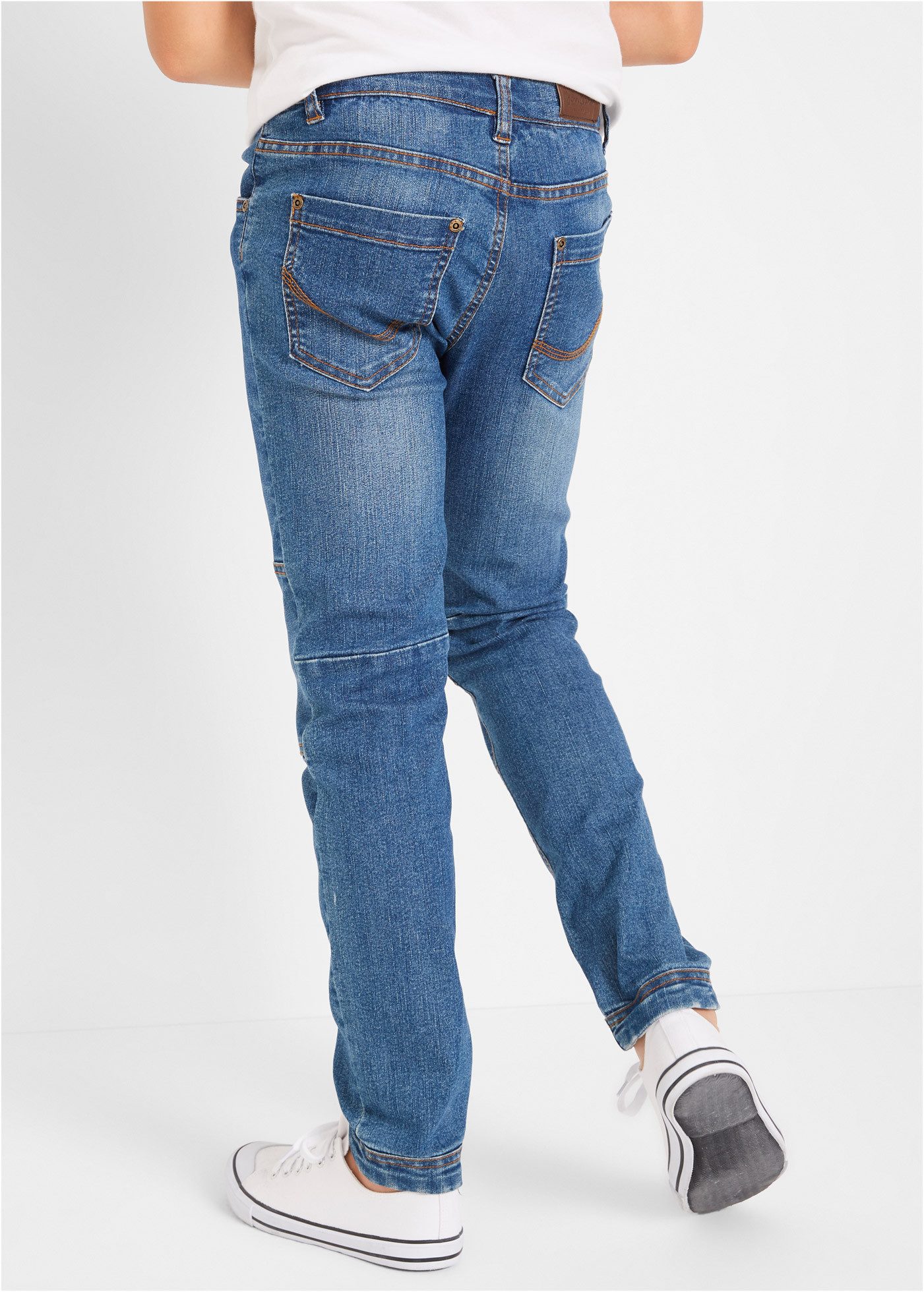 bonprix Regular-fit-Jeans robuste Verarbeitung an Kniepartie und Beinenden, 5-Pocket-Look – Bild 2 von 5
