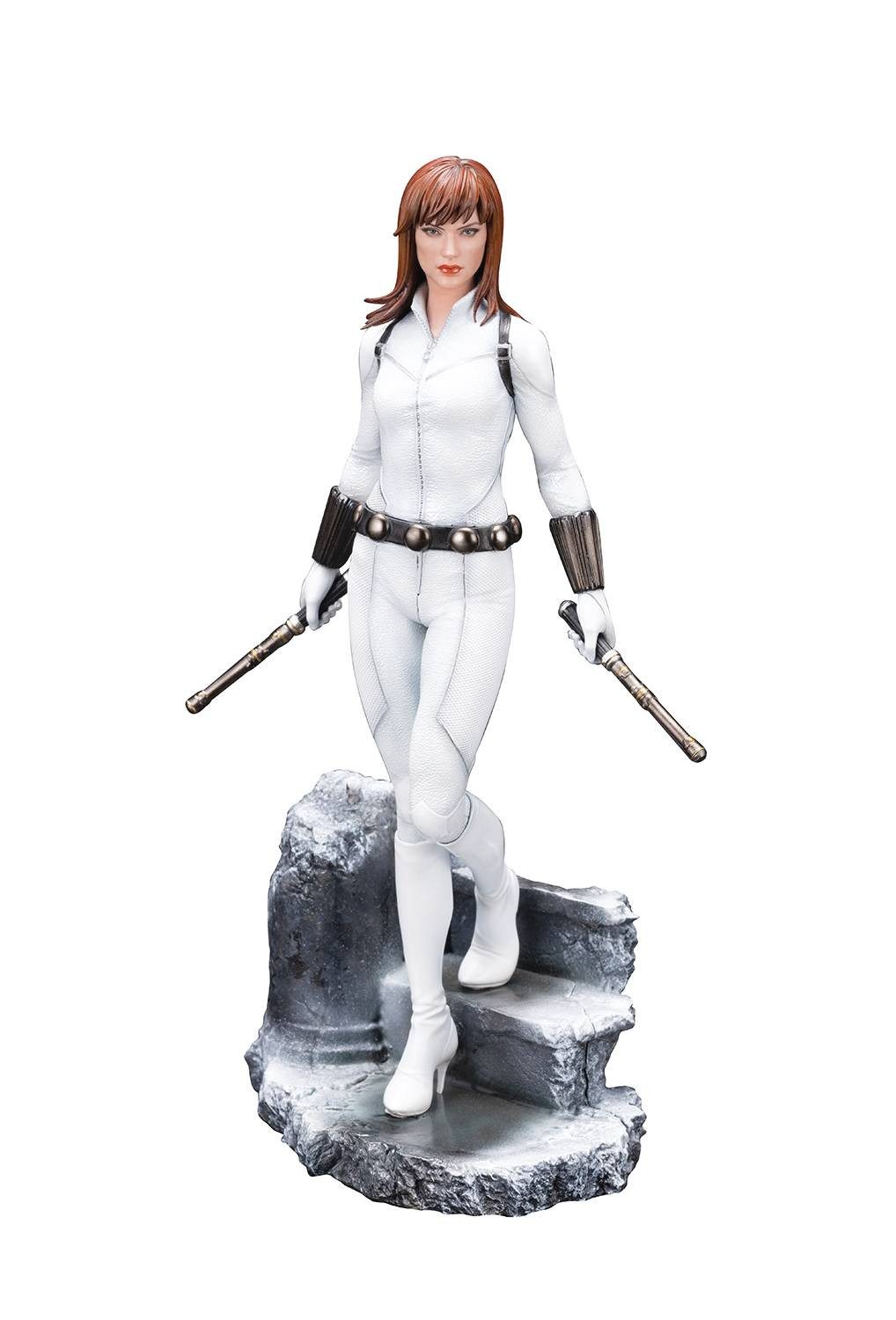 Kotobukiya Sammelfigur MARVEL UNIVERSE BLACK WIDOW WHITE COSTUME PX ARTFX PREMIER STATUE