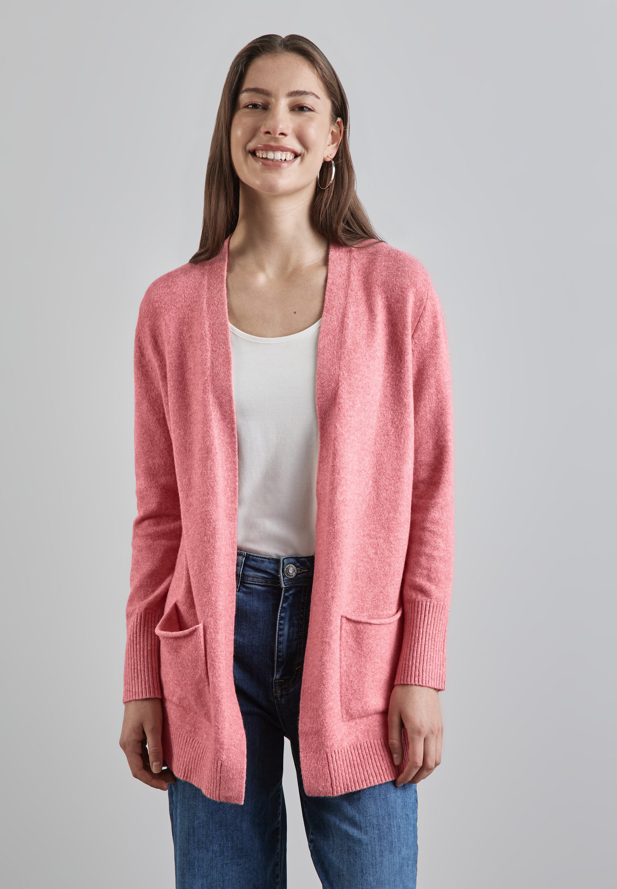 STREET ONE Cardigan aus Baumwolle mit Stretchanteil