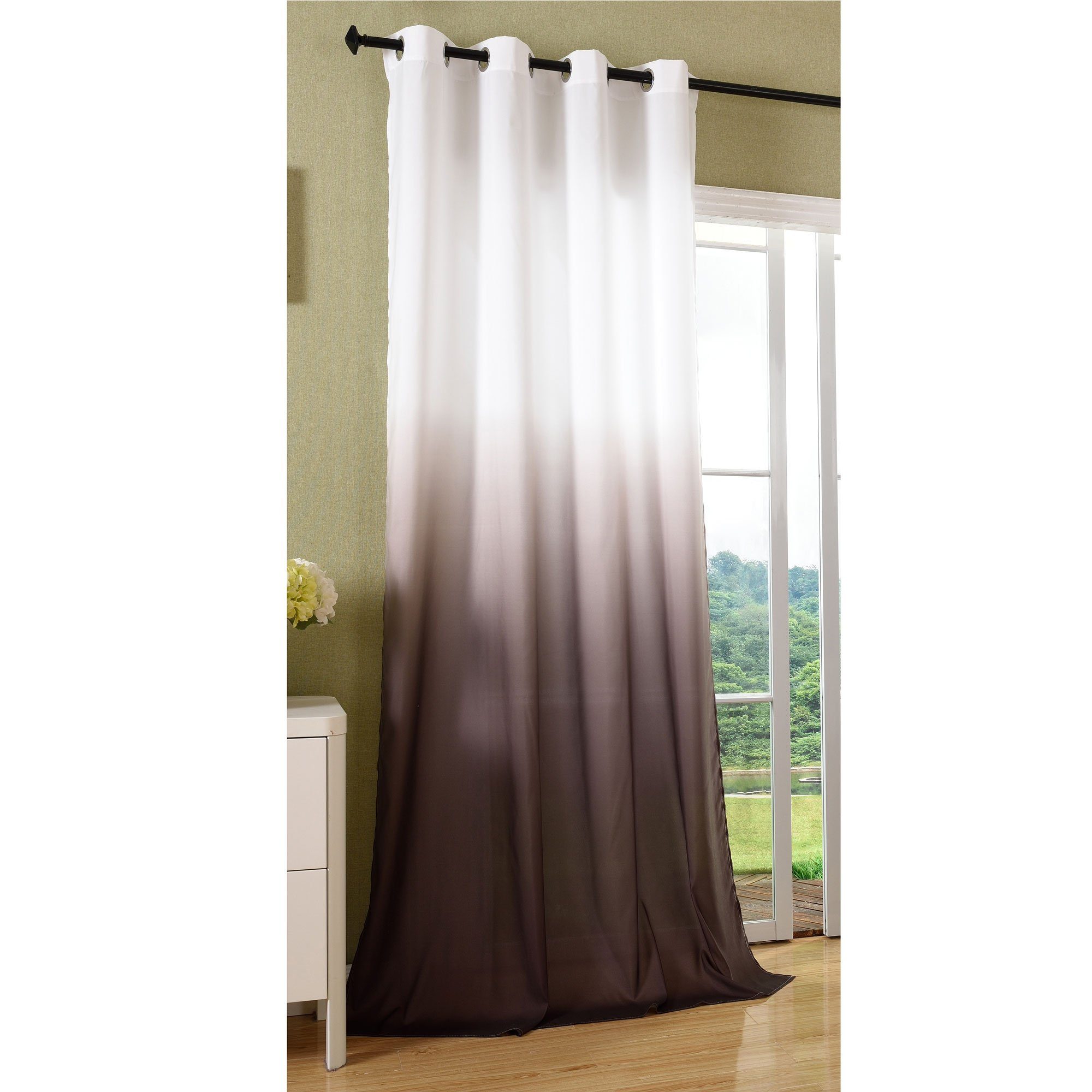 Gardinenbox Vorhang (1 St), Ösen, Microfaser, Farbverlauf Schal Microsatin günstig online kaufen