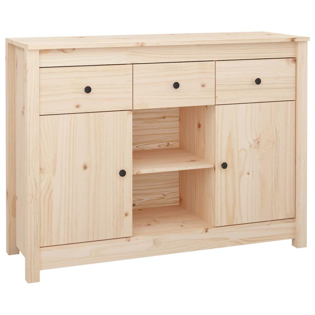 furnicato Sideboard 100x35x74,5 cm Massivholz Kiefer günstig online kaufen