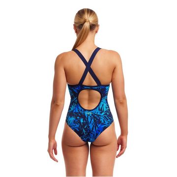 Funkita Badeanzug Seal Team für Damen blau schnelltrocknend und breite Träger