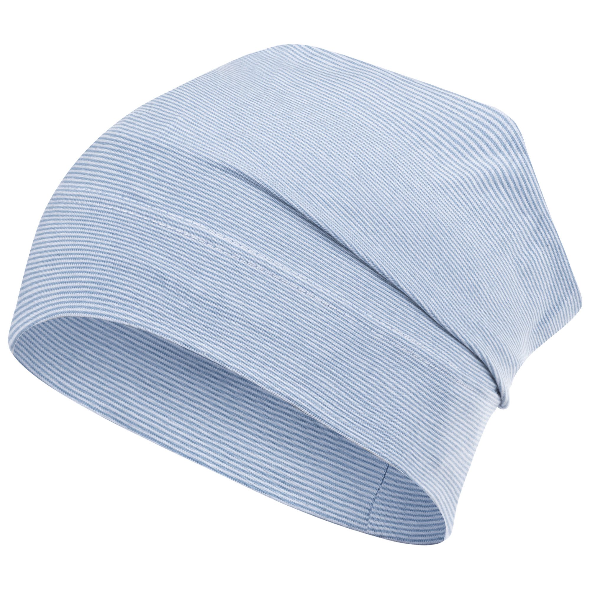 Jerseymütze Übergangsmütze gestreift Beanie