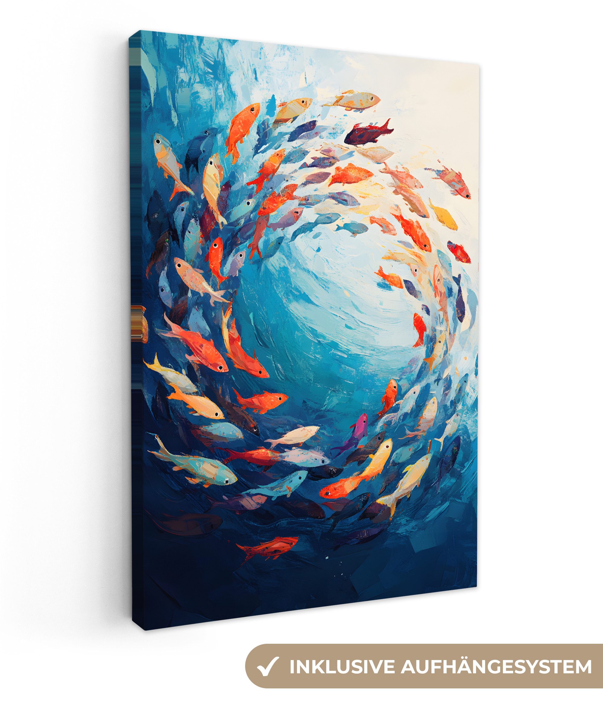 OneMillionCanvasses® Leinwandbild Meer - Fische - günstig online kaufen