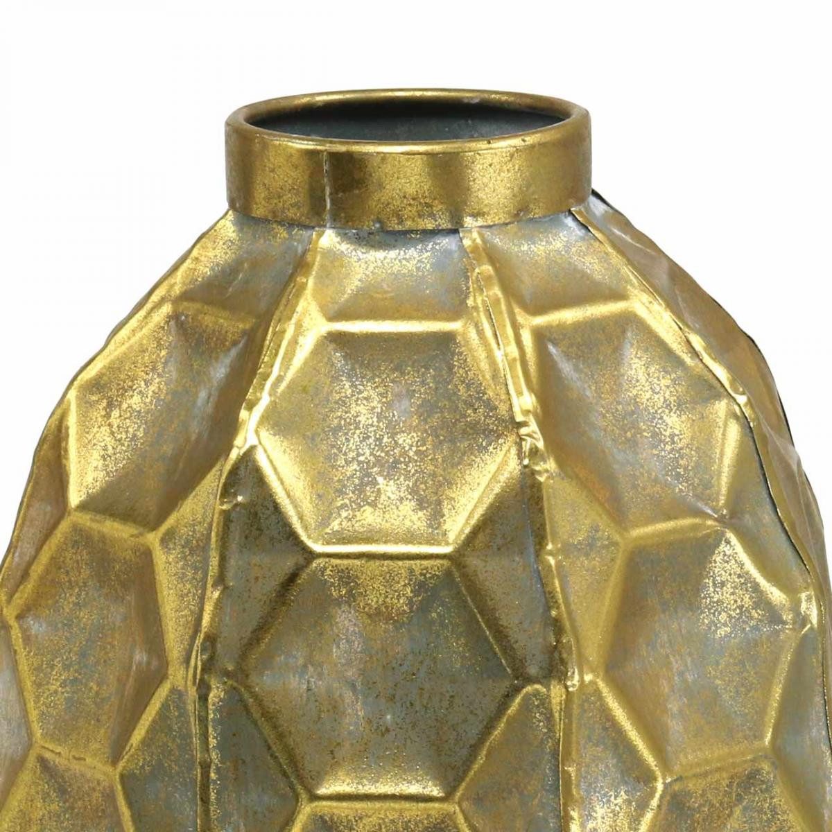 Viana Übertopf Goldene Vintage Blumenvase Metall günstig online kaufen