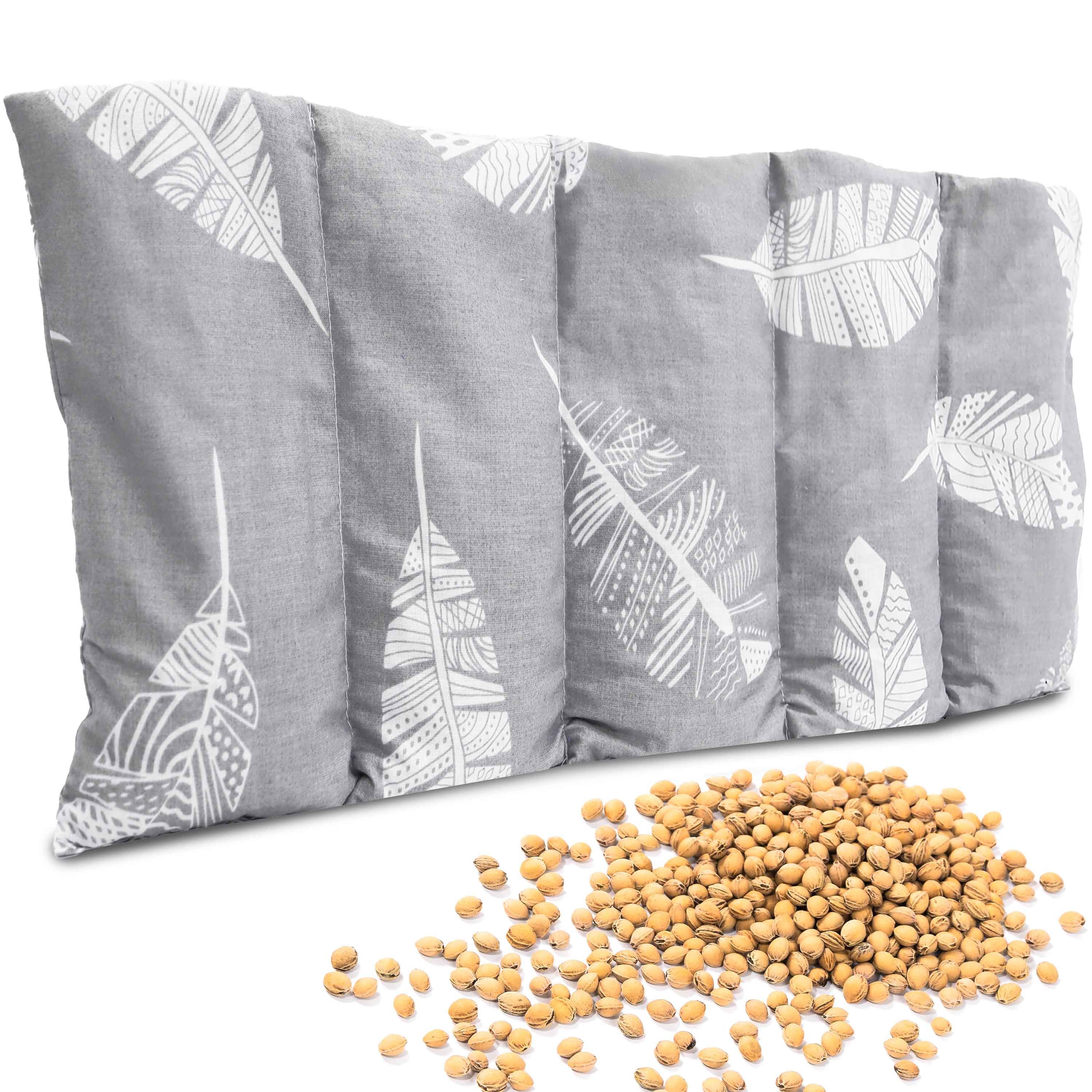 Amilian Kirschkernkissen für Mikrowelle - Kirschkernkissen Nacken Schulter - 55x20 cm, Wärmekompresse - Wärmekissen - Kältekissen, Wärmekompresse, Füllung: 100% Kirschkerne - Bezug: 100% Baumwolle