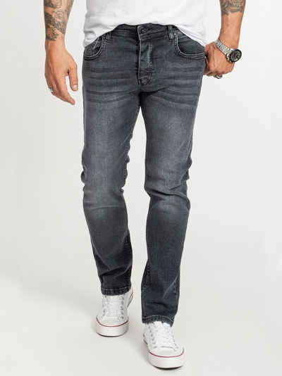 Rock Creek Regular-fit-Jeans Herren Jeans Stonewashed Grau RC-2413