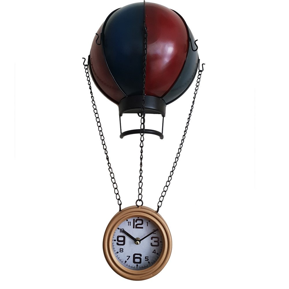 Dynasun Wanduhr Clock D074-1 (Air Ballon Vintage Heißluftballon-Stil, Retro günstig online kaufen