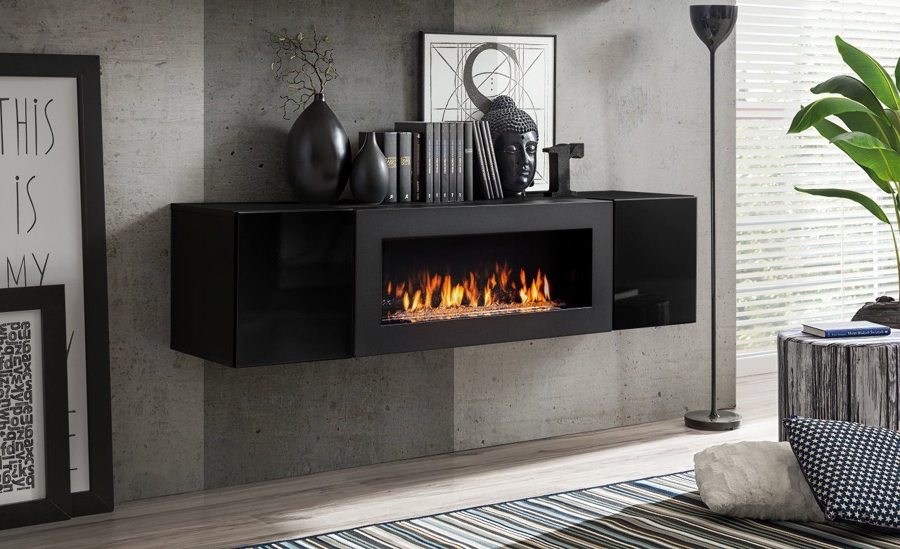 ASM-Moebel TV-Wand TV Tisch mit Bio-Ethanol günstig online kaufen