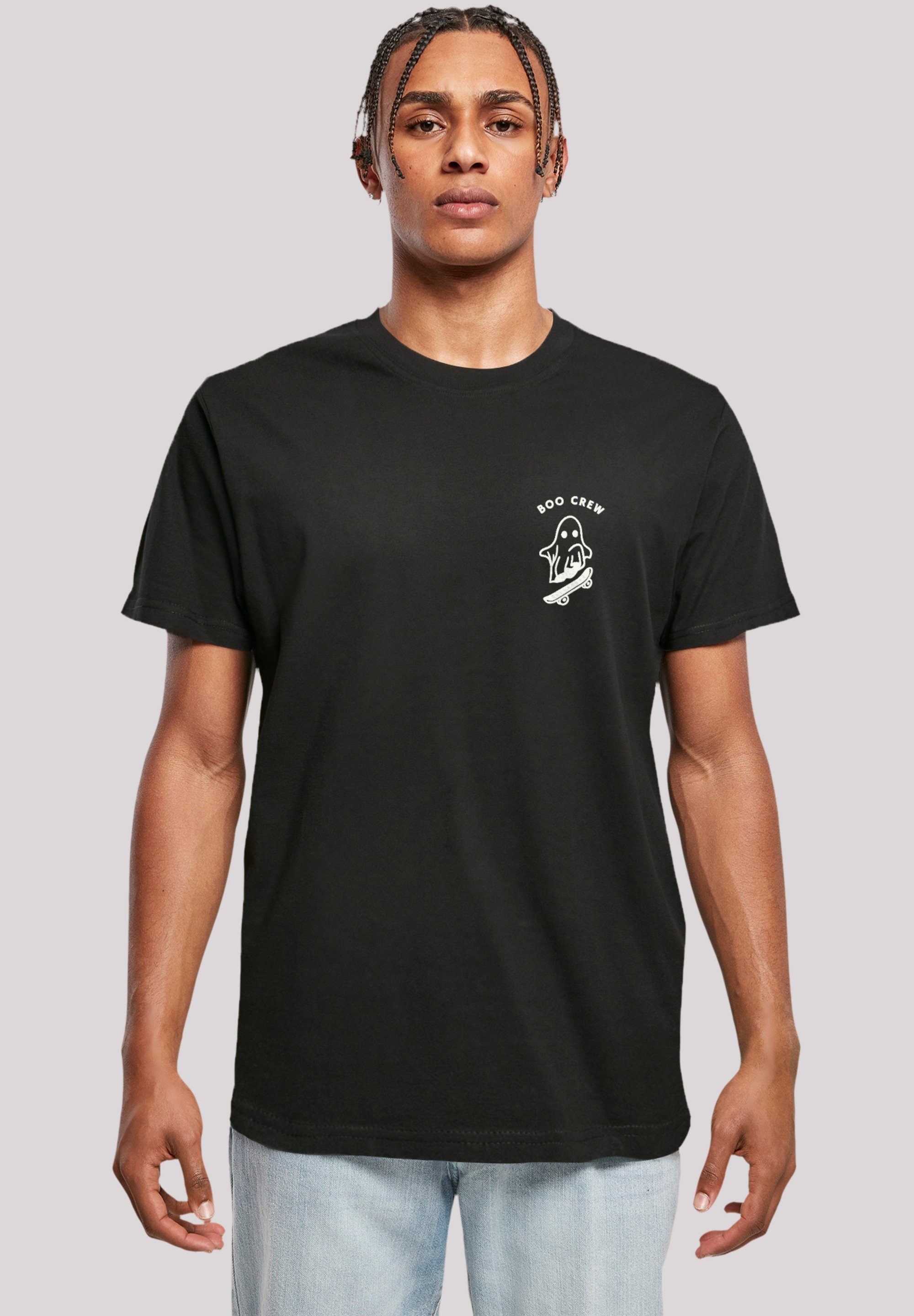 F4NT4STIC T-Shirt Boo Crew Halloween Print, Sehr weicher Baumwollstoff mit  hohem Tragekomfort | T-Shirts