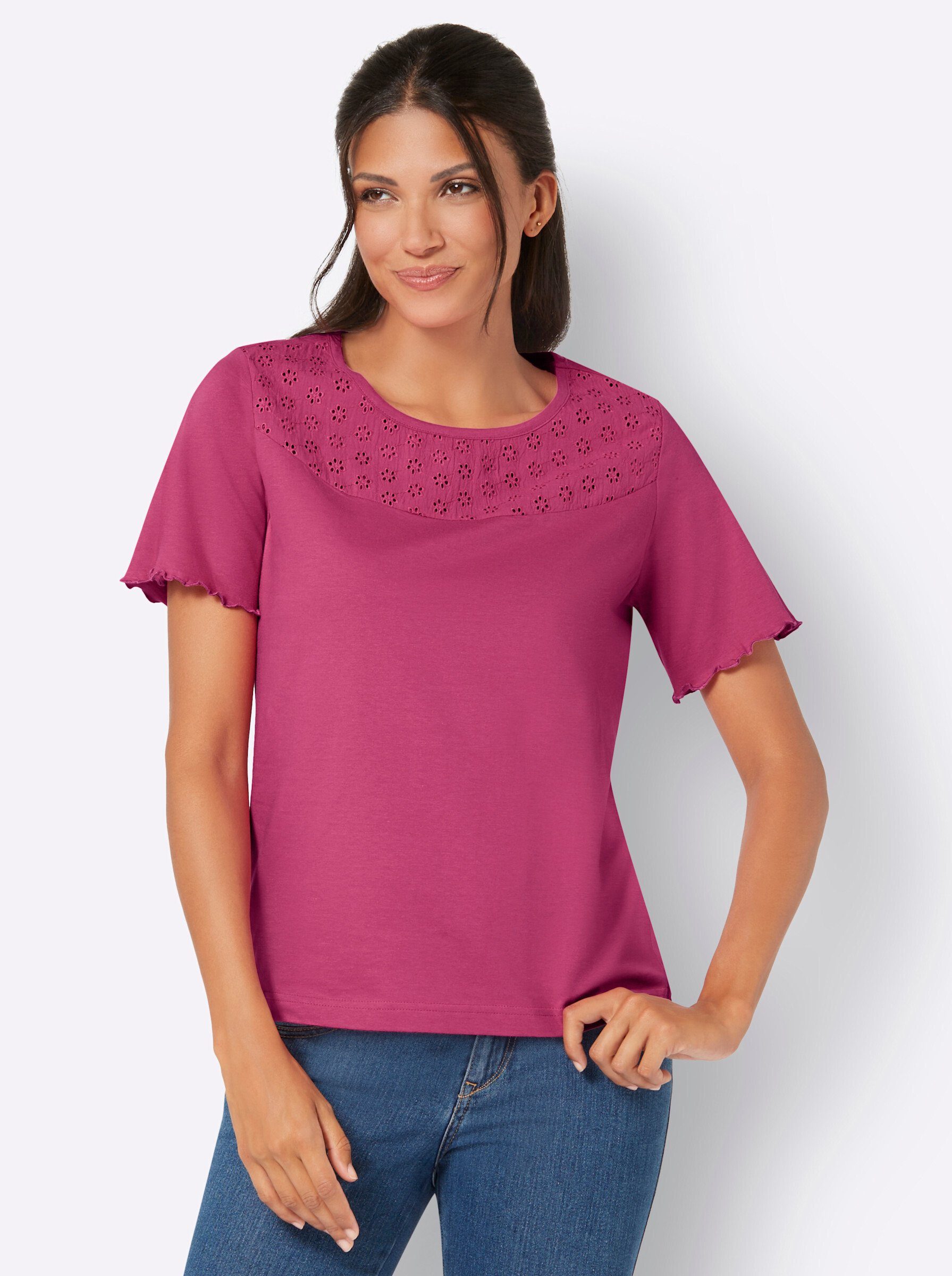 Sieh an! T-Shirt fuchsia