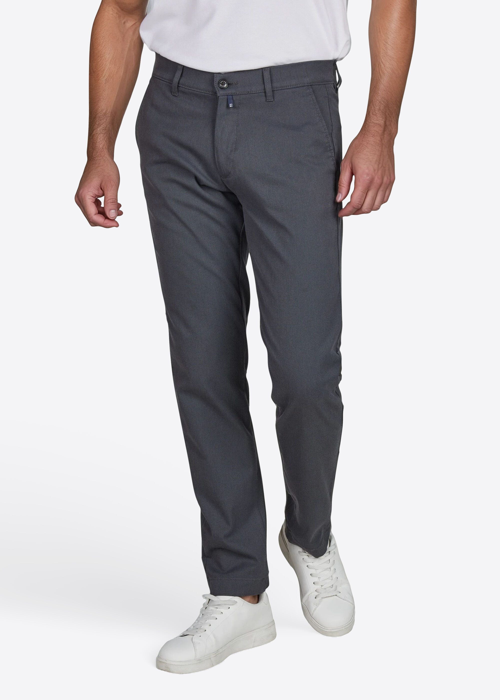 Pierre Cardin Chinohose Calais (1-tlg) mit Dornschlaufe für die Gürtelschnalle