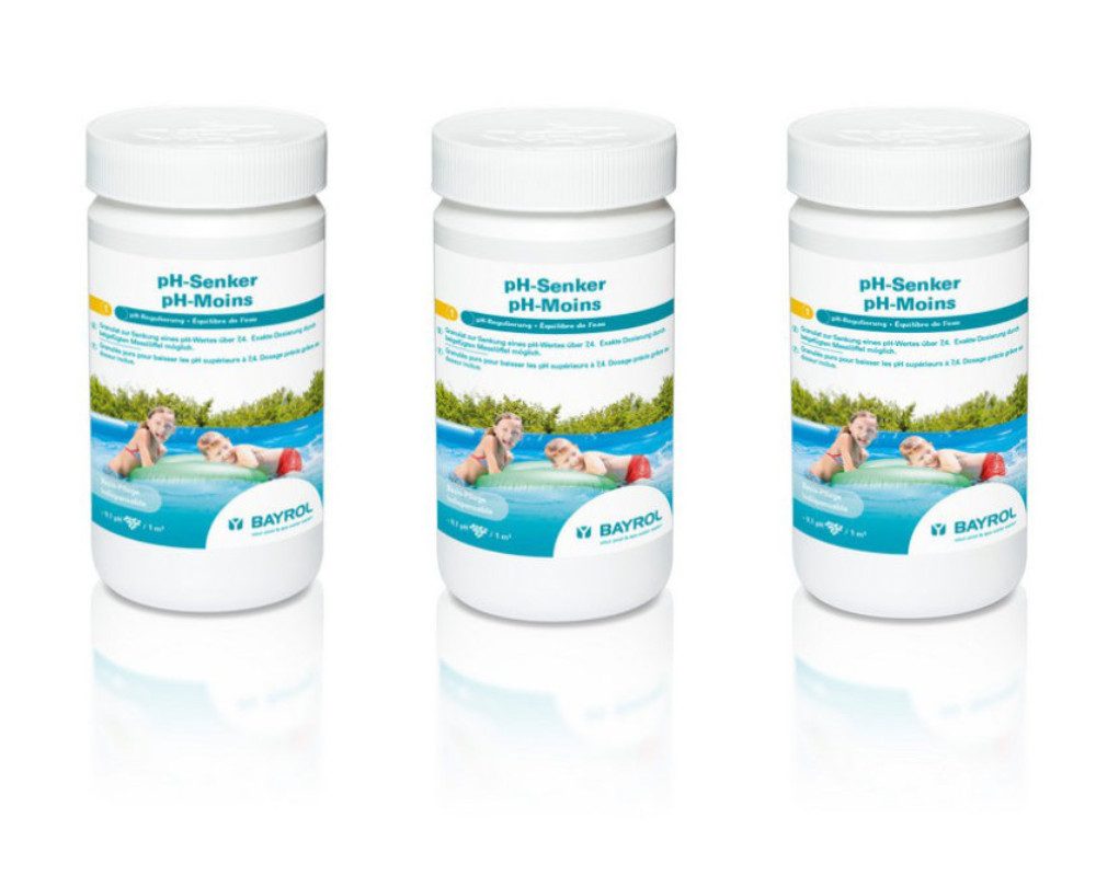 Bayrol Обслуживание бассейна BAYROL SET 3 x Bayrol pH-Senker 1,5 kg